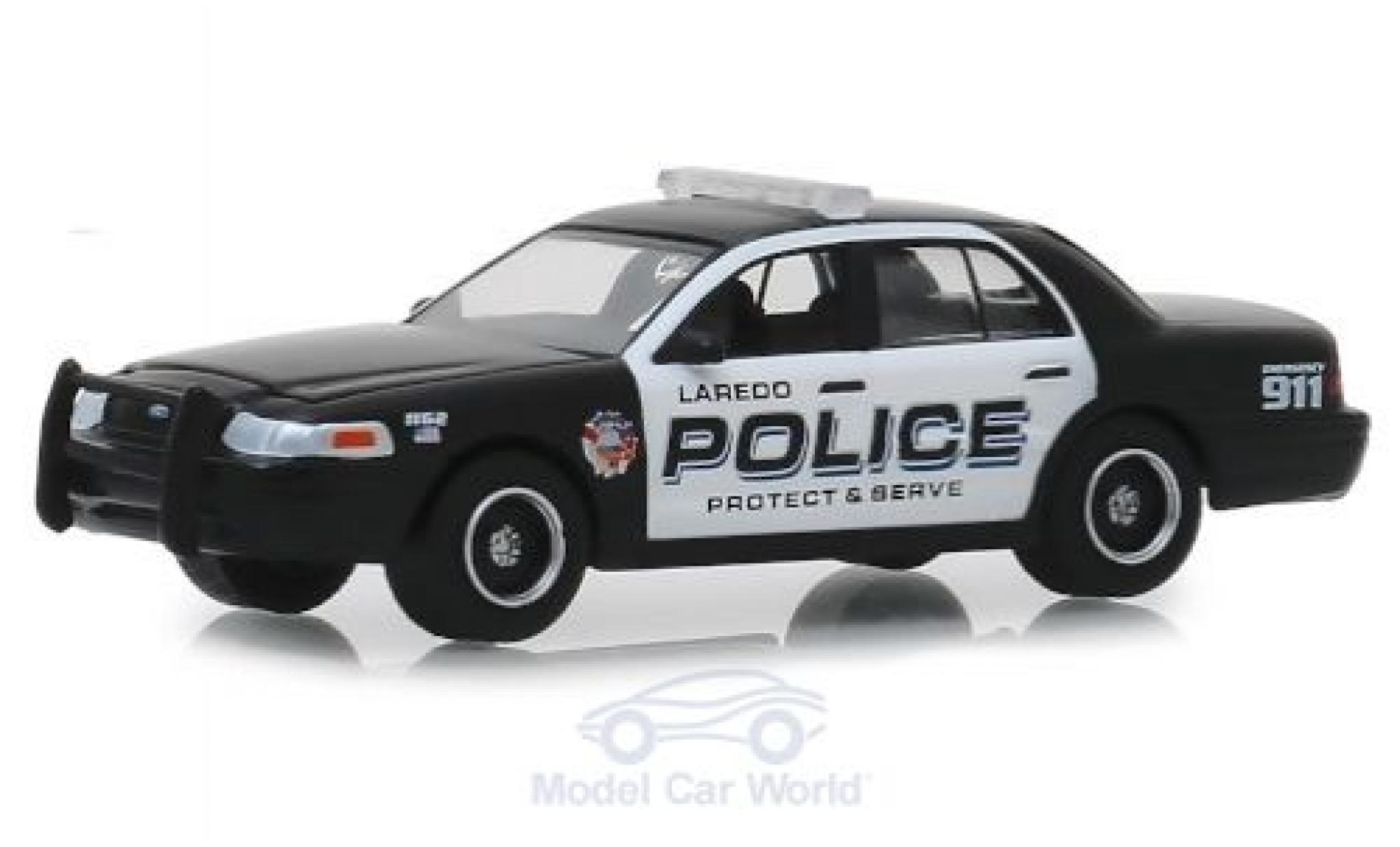 Ford Crown 1/64 Greenlight Victoria Police Interceptor Laredo Police 2010 modellino in miniatura