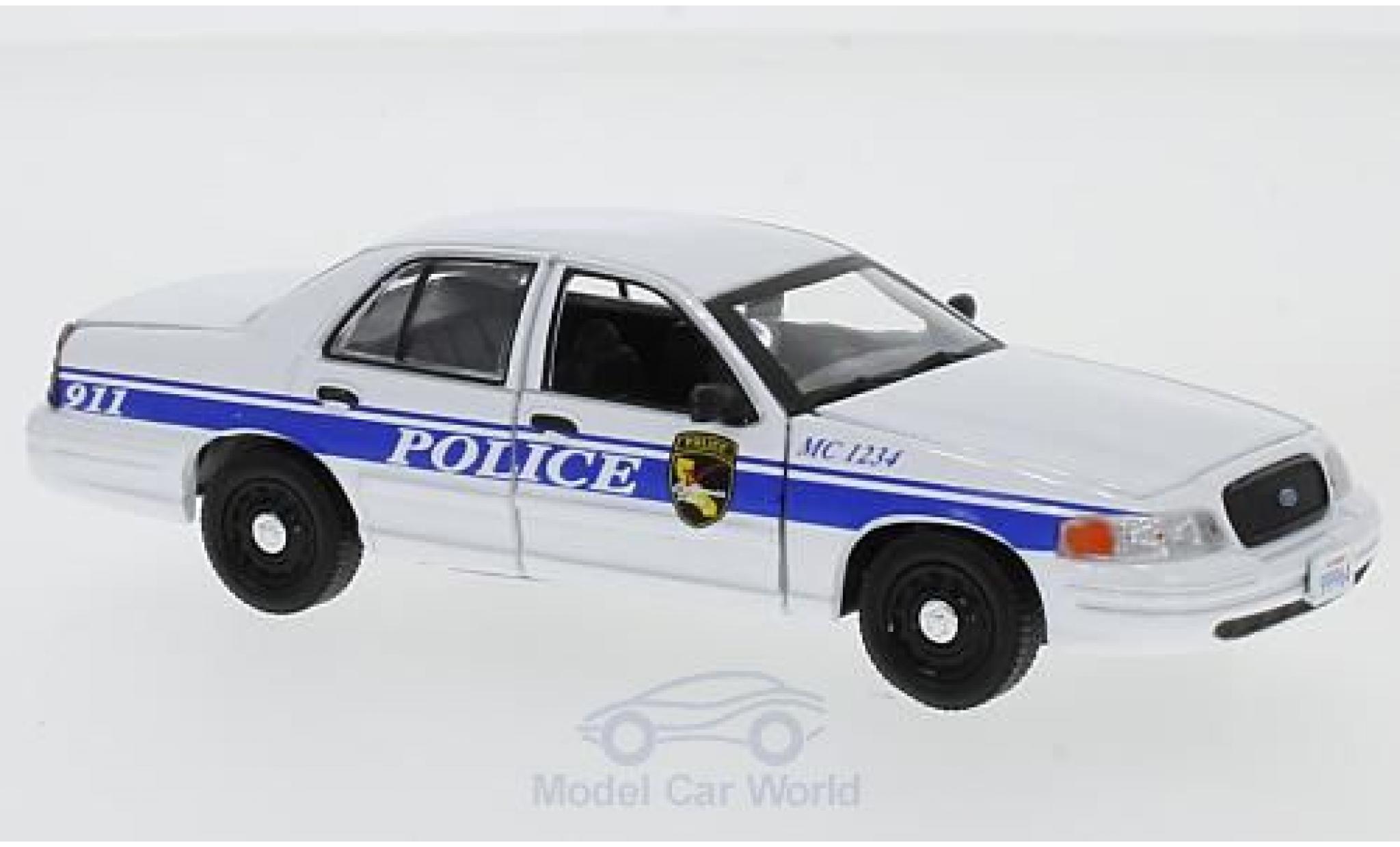 Ford Crown 1/43 Greenlight Victoria Police Interceptor MacGyver 2003 modellino in miniatura