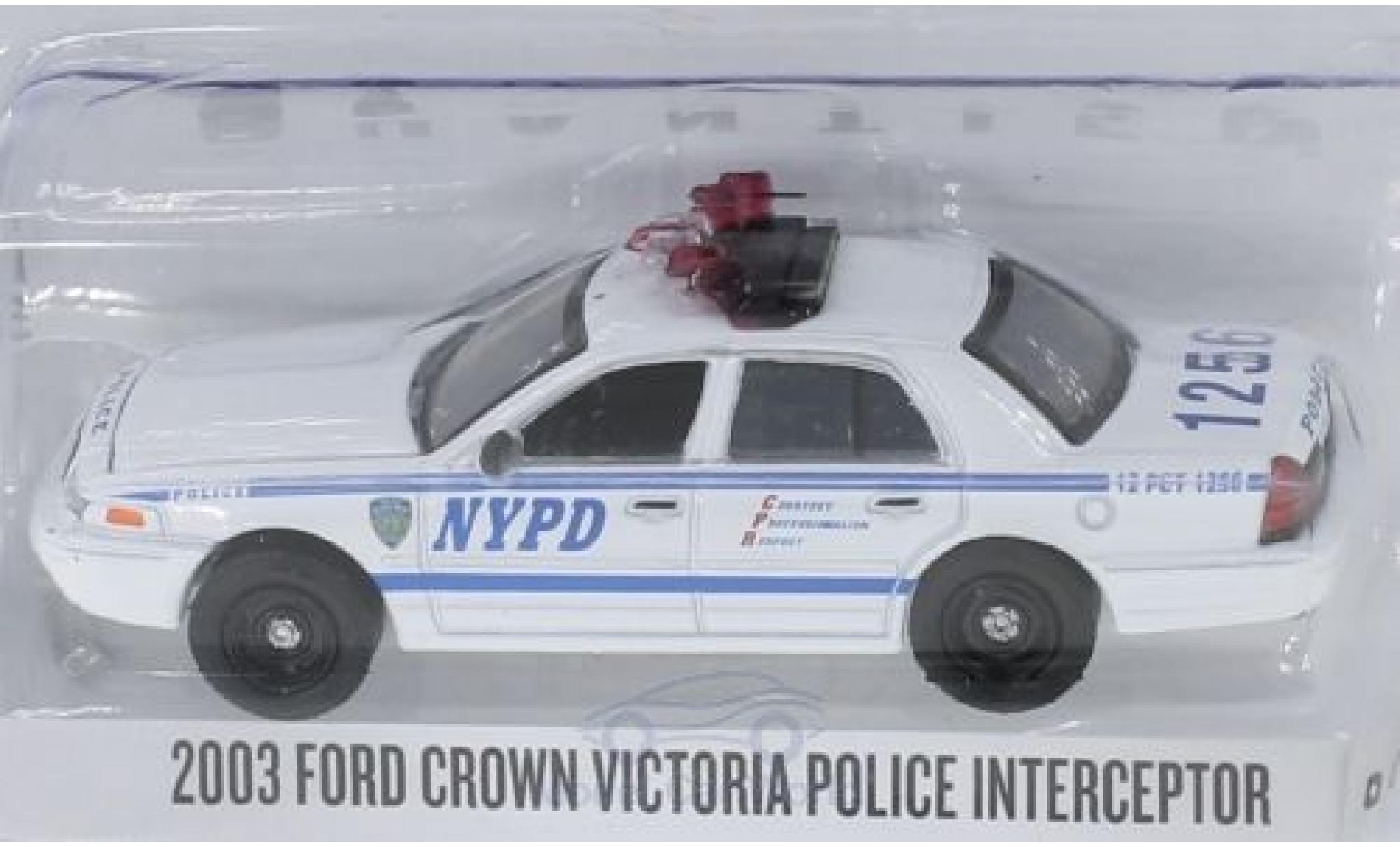 Ford Crown 1/64 Greenlight Victoria Police Interceptor Quantico 2003 modellino in miniatura