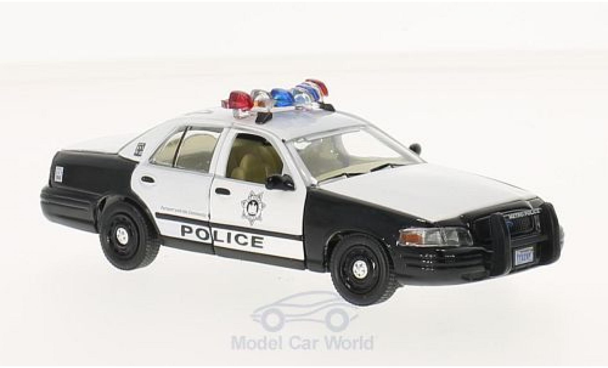 Ford Crown 1/43 Greenlight Victoria Police Interceptor nero/bianco The Hangover 2009 2000 modellino in miniatura