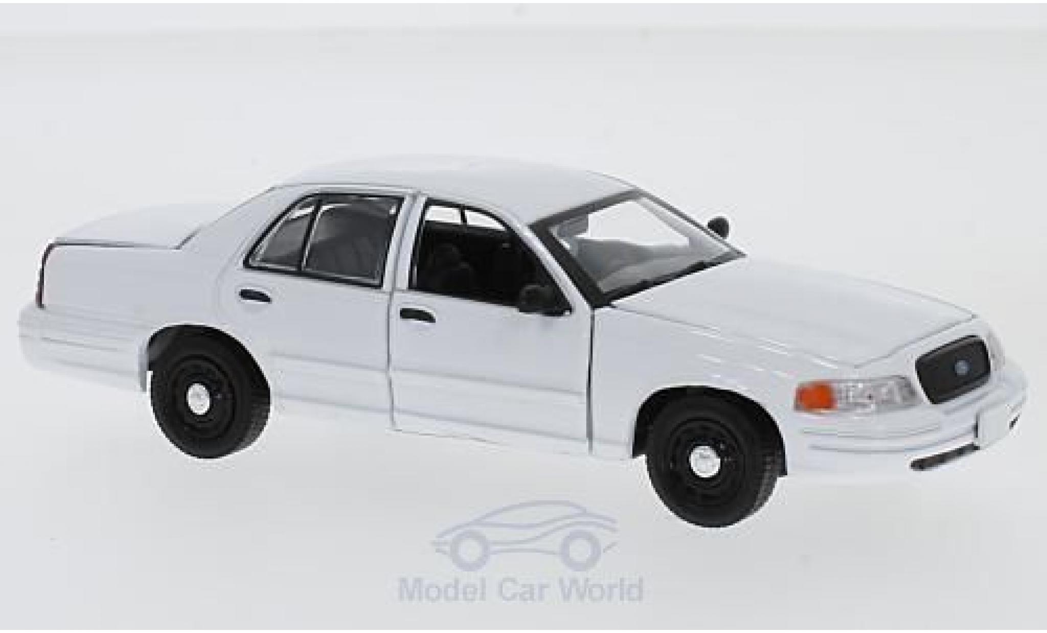 Ford Crown 1/43 Greenlight Victoria Police Interceptor bianco modellino in miniatura