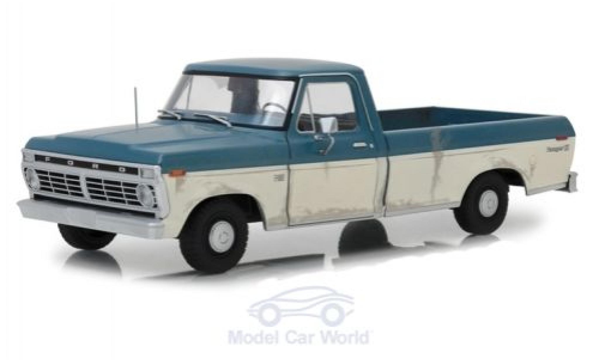 Ford F-1 1/18 Greenlight 00 blu/bianco The Walking Dead 1973 modellino in miniatura