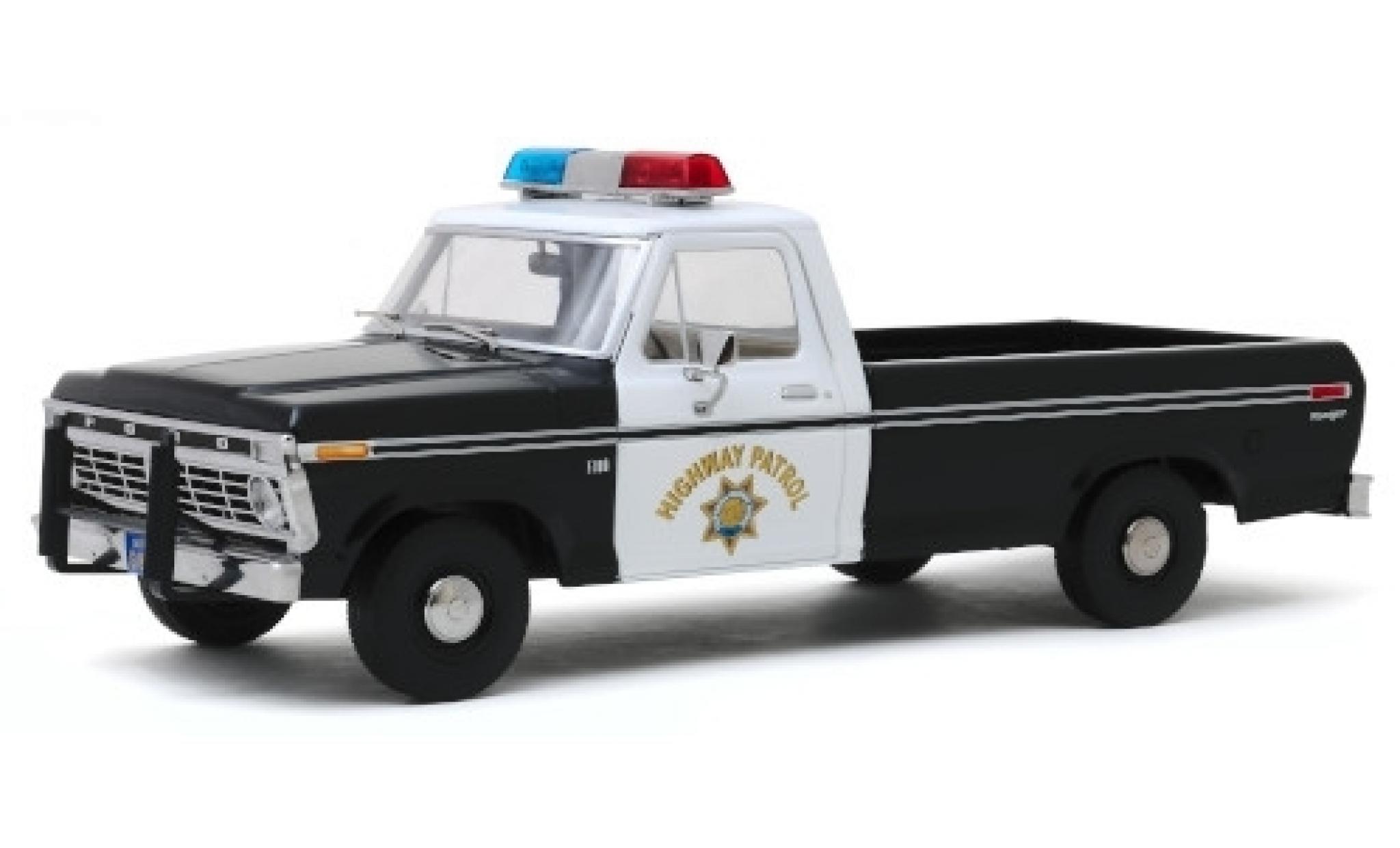 Ford F-1 1/18 Greenlight 00 California Highway Patrol 1975 modellino in miniatura