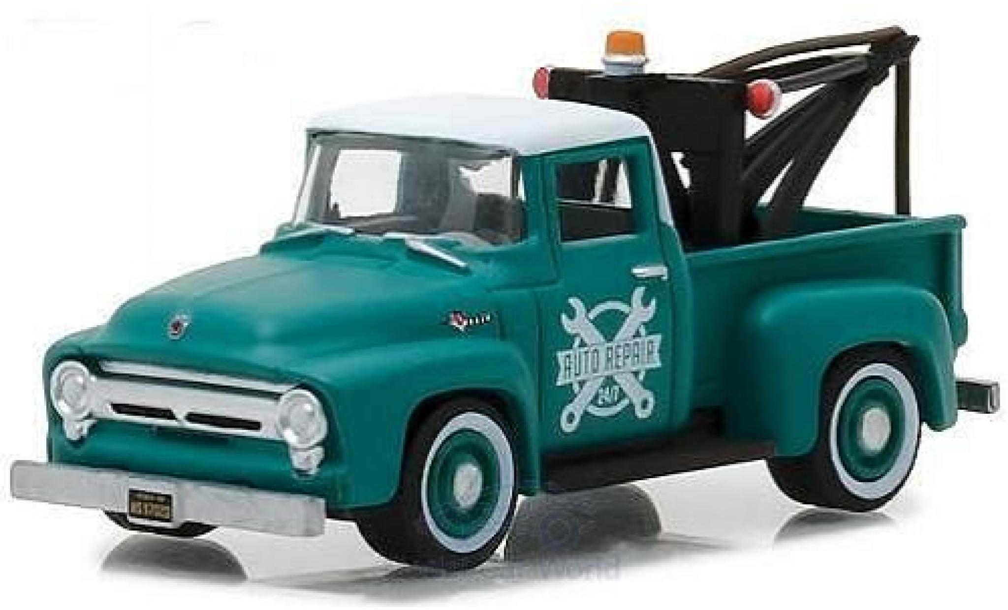Ford F-1 1/64 Greenlight 00 verde/bianco 1956 Abschleppwagen modellino in miniatura