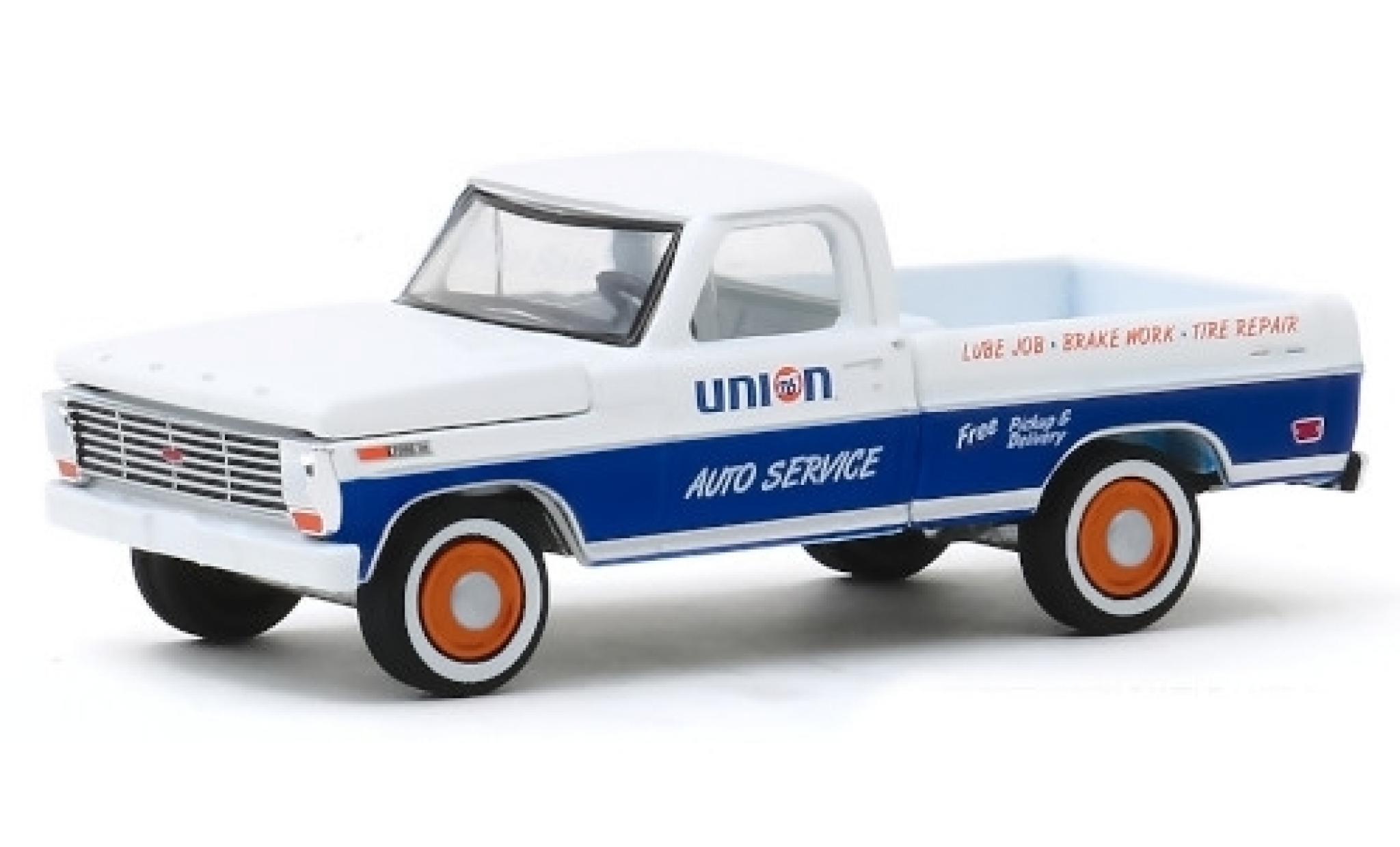 Ford F-1 1/64 Greenlight 00 Gulf 1968 modellino in miniatura