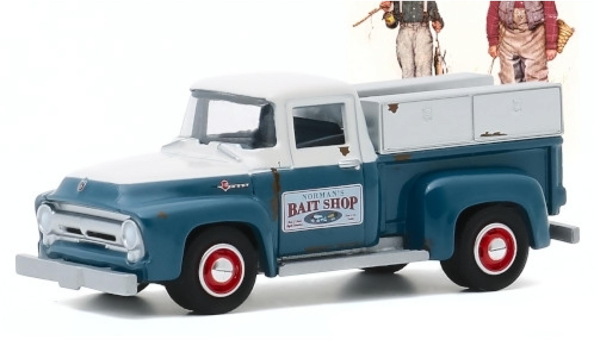 Ford F-1 1/64 Greenlight 00 Normans Bait Shop 1956 modellino in miniatura