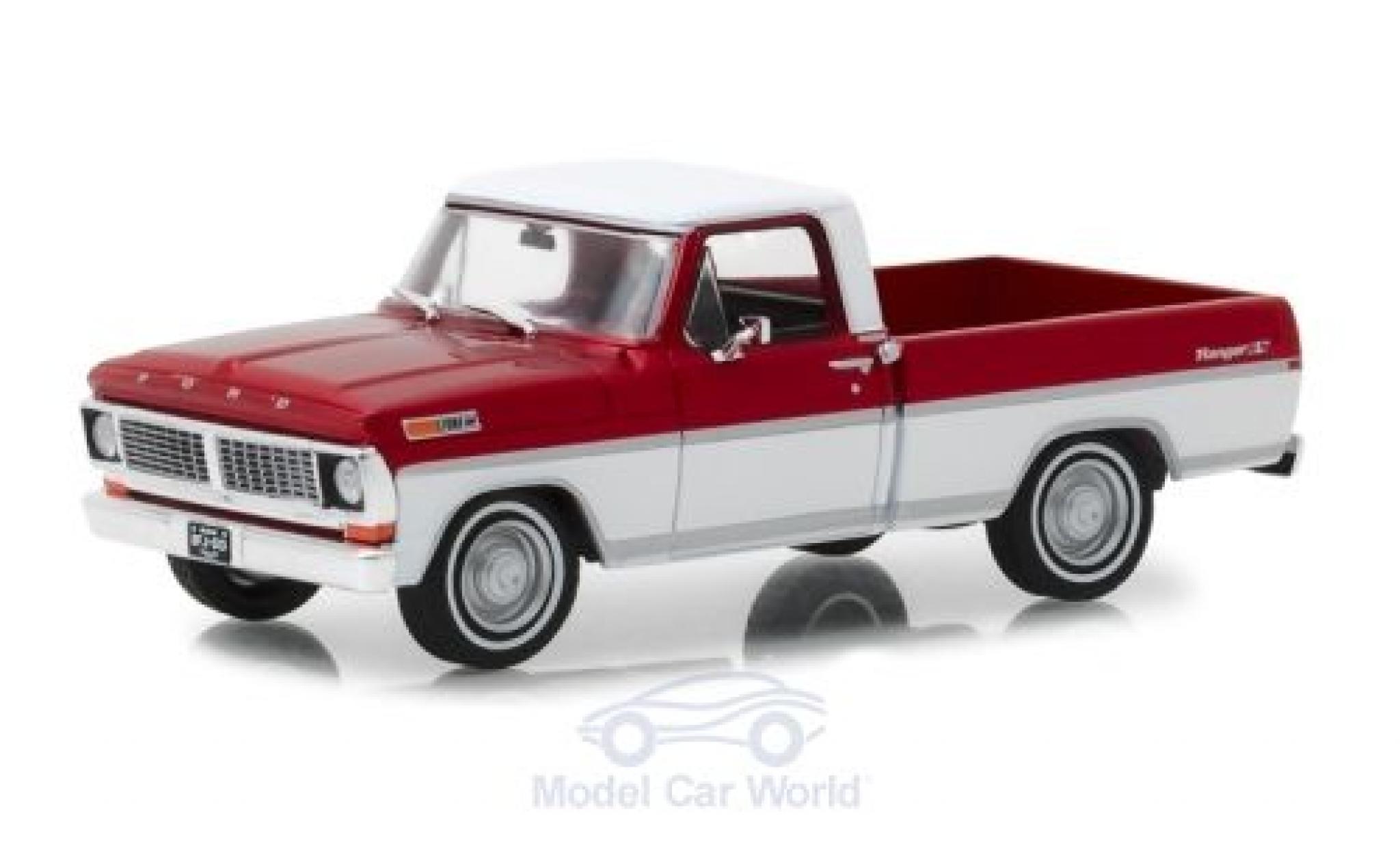 Ford F-1 1/43 Greenlight 00 Pick-Up rosso/bianco 1970 modellino in miniatura