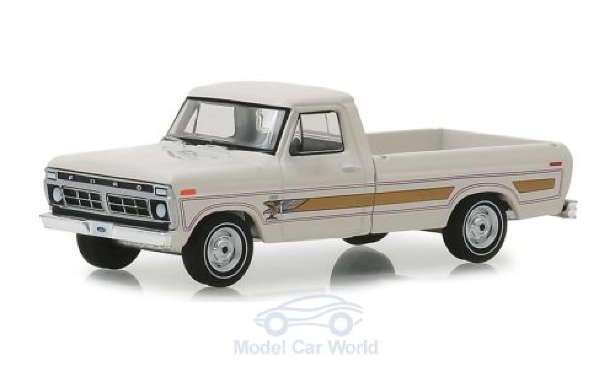 Ford F-1 1/64 Greenlight 00 Pick-Up bianco 1976 modellino in miniatura
