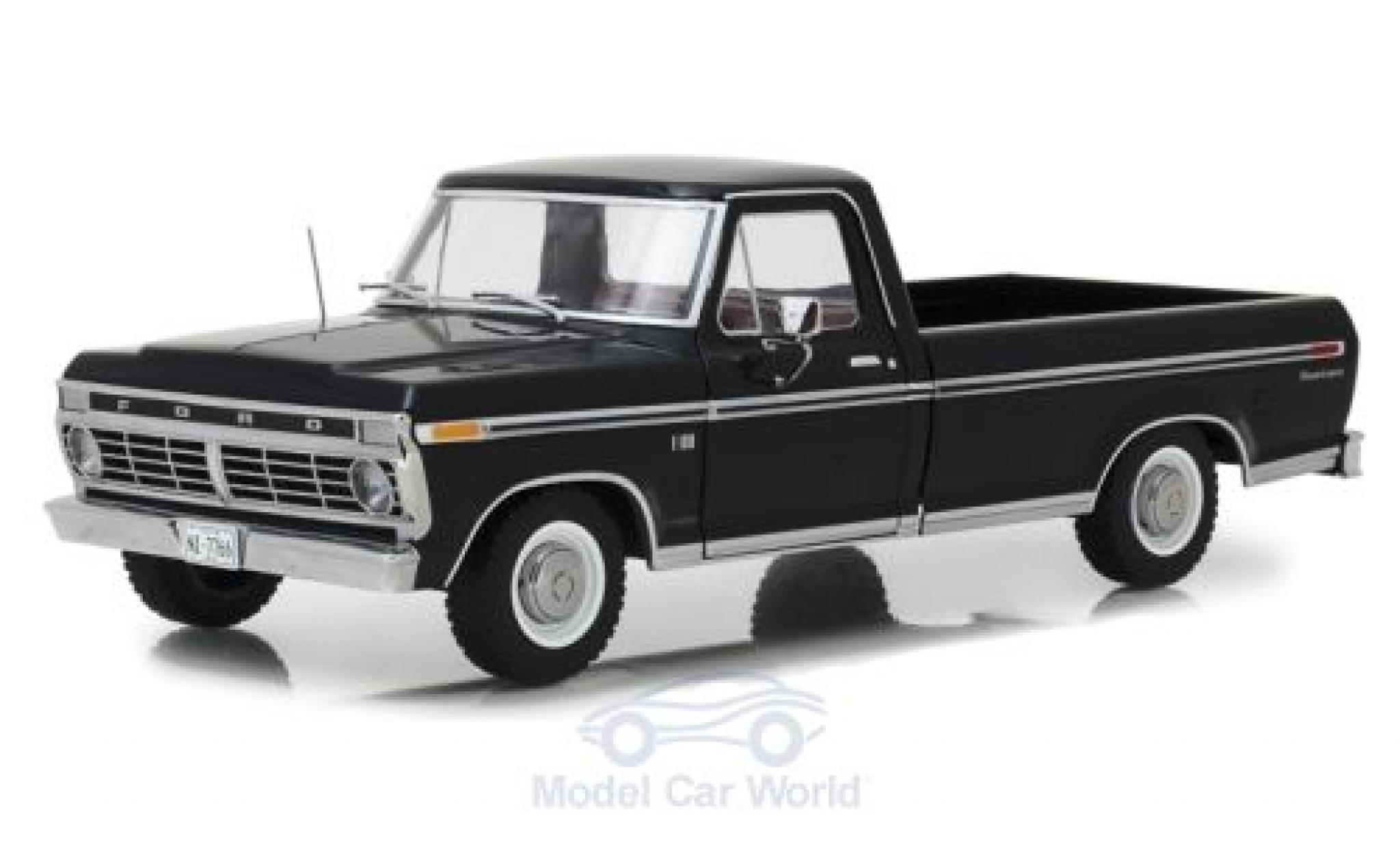 Ford F-1 1/18 Greenlight 00 nero 1973 modellino in miniatura
