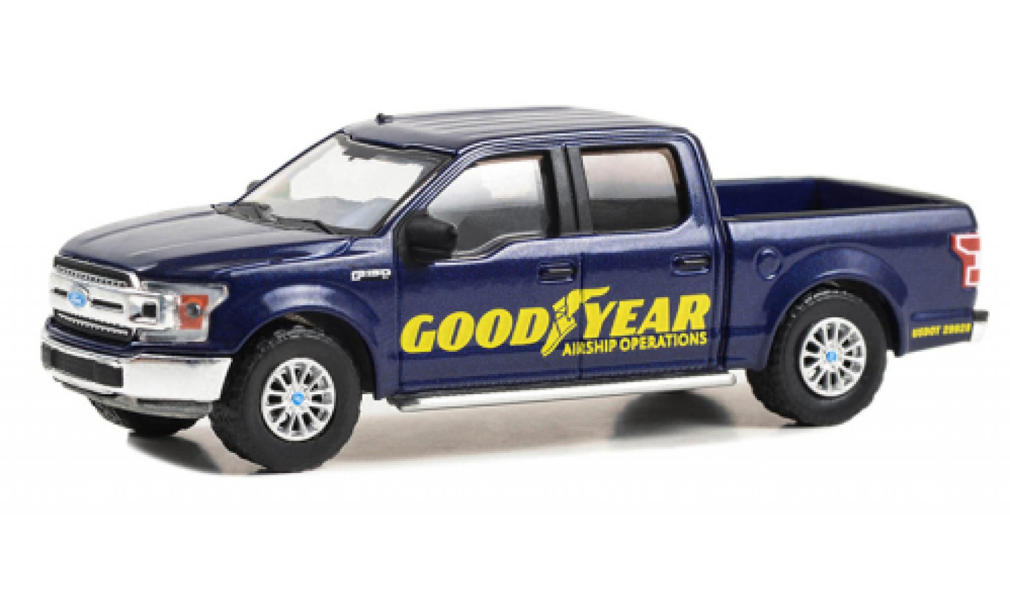 Ford F-1 1/64 Greenlight 50 blau Goodyear 2020 1:64 modellino in miniatura
