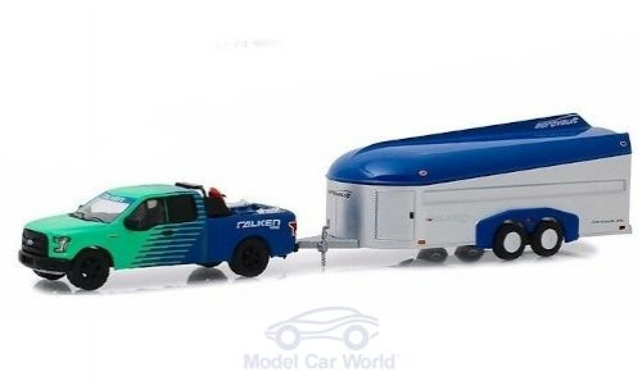 Ford F-1 1/64 Greenlight 50 Falken Tires 2017 with Aerovault Trailer modellino in miniatura