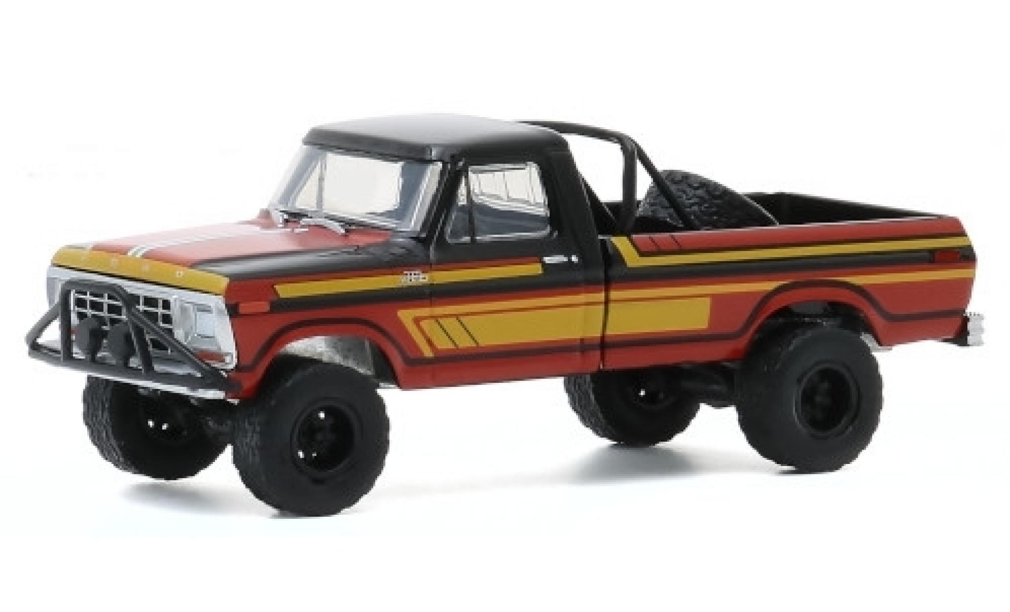 Ford F-250 1/64 Greenlight Custom nero/Dekor 1978 modellino in miniatura