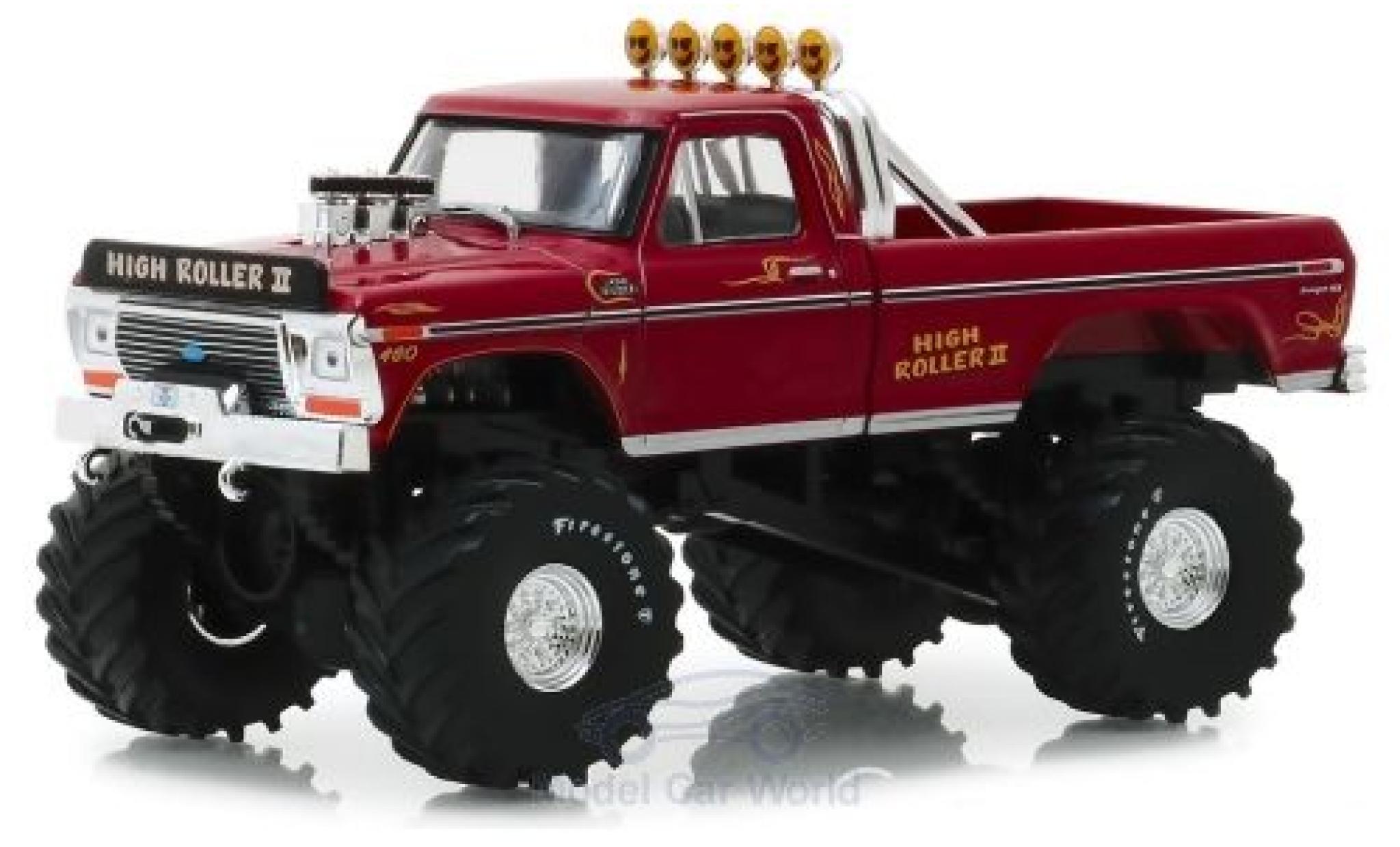 Ford F-250 1/43 Greenlight Monster Truck High Roller II 1979 modellino in miniatura