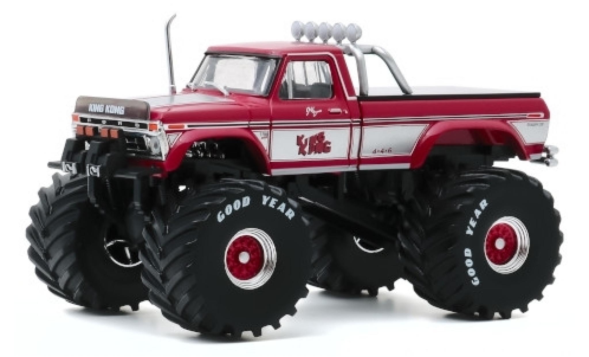 Ford F-250 1/64 Greenlight Monster Truck King Kong 1975 modellino in miniatura