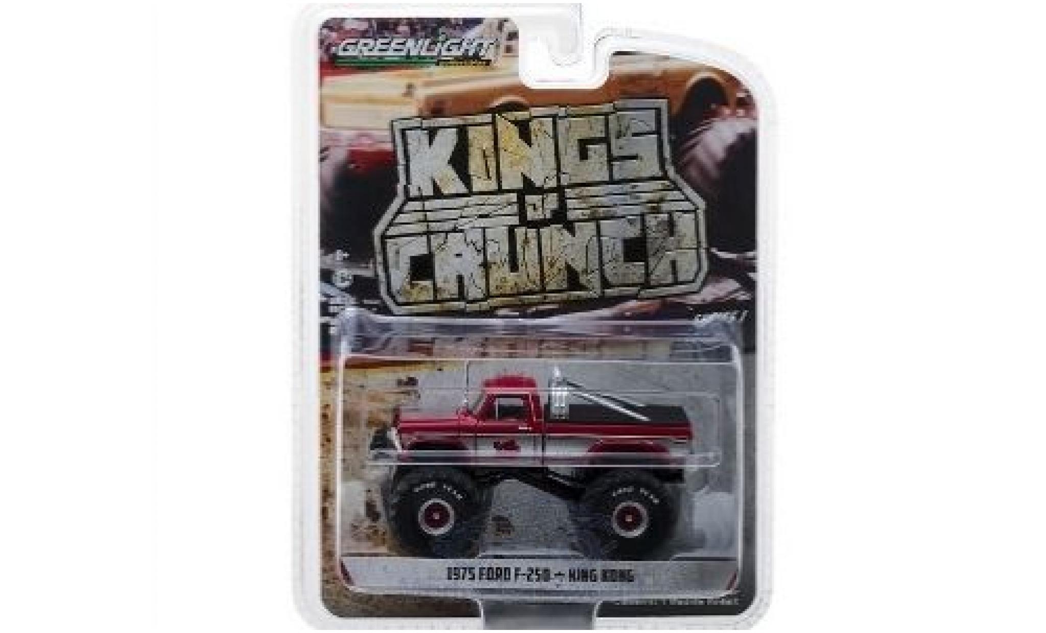 Ford F-250 1/64 Greenlight rosso/grigio King Kong 1975 modellino in miniatura