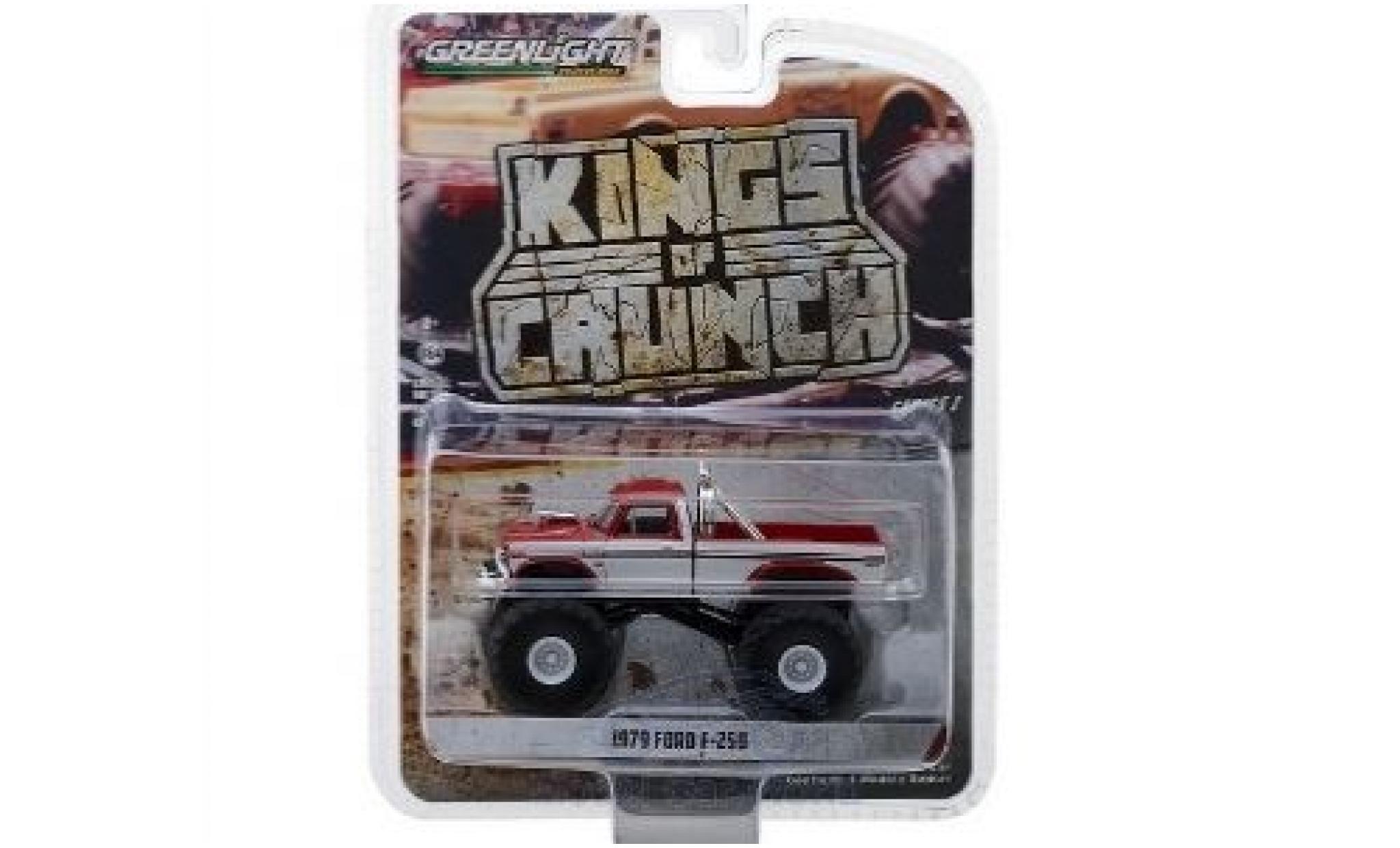 Ford F-250 1/64 Greenlight rosso/bianco 1979 modellino in miniatura
