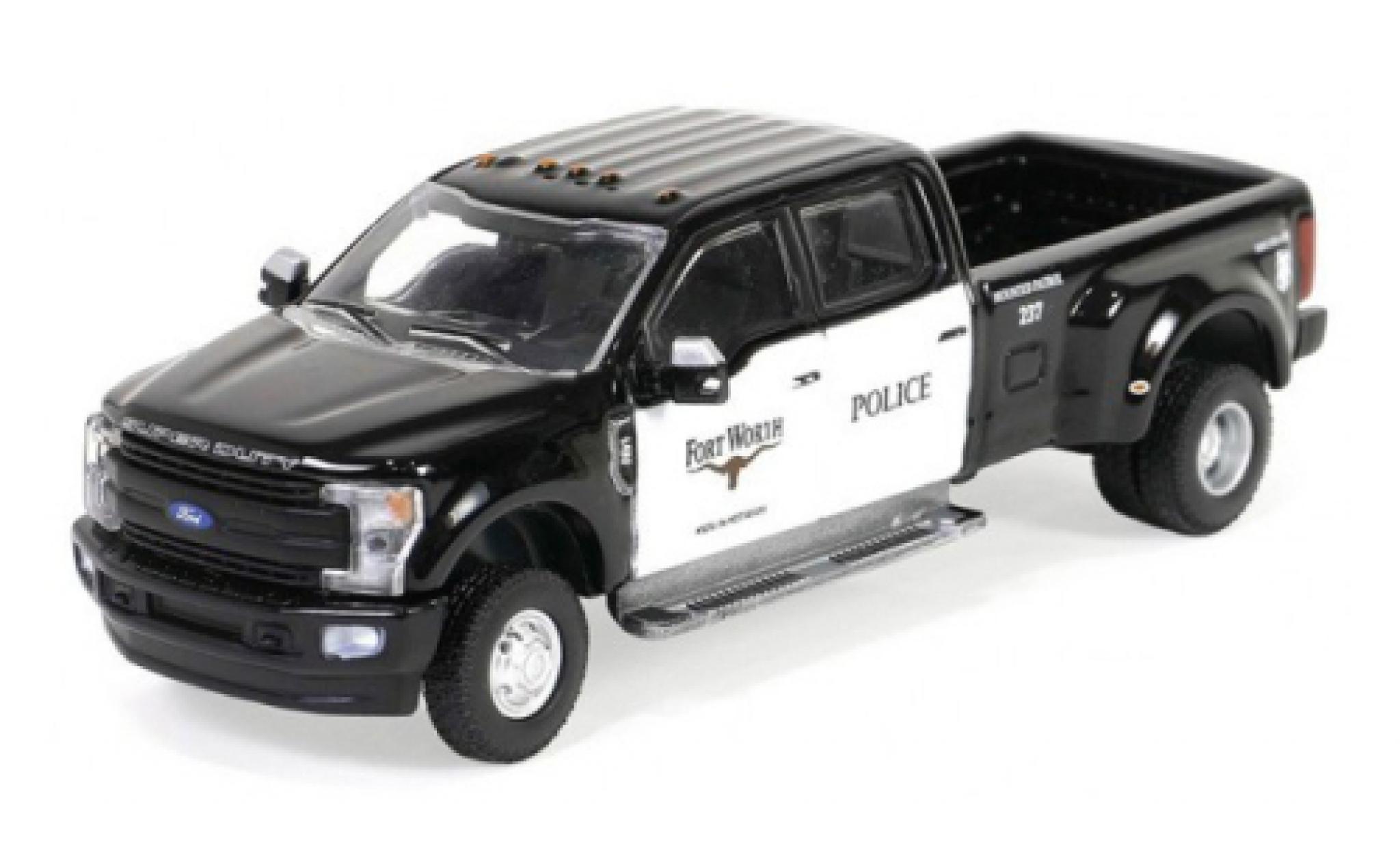 Ford F-350 1/64 Greenlight Dually Fort Worth Police Department 2019 1:64 modellino in miniatura