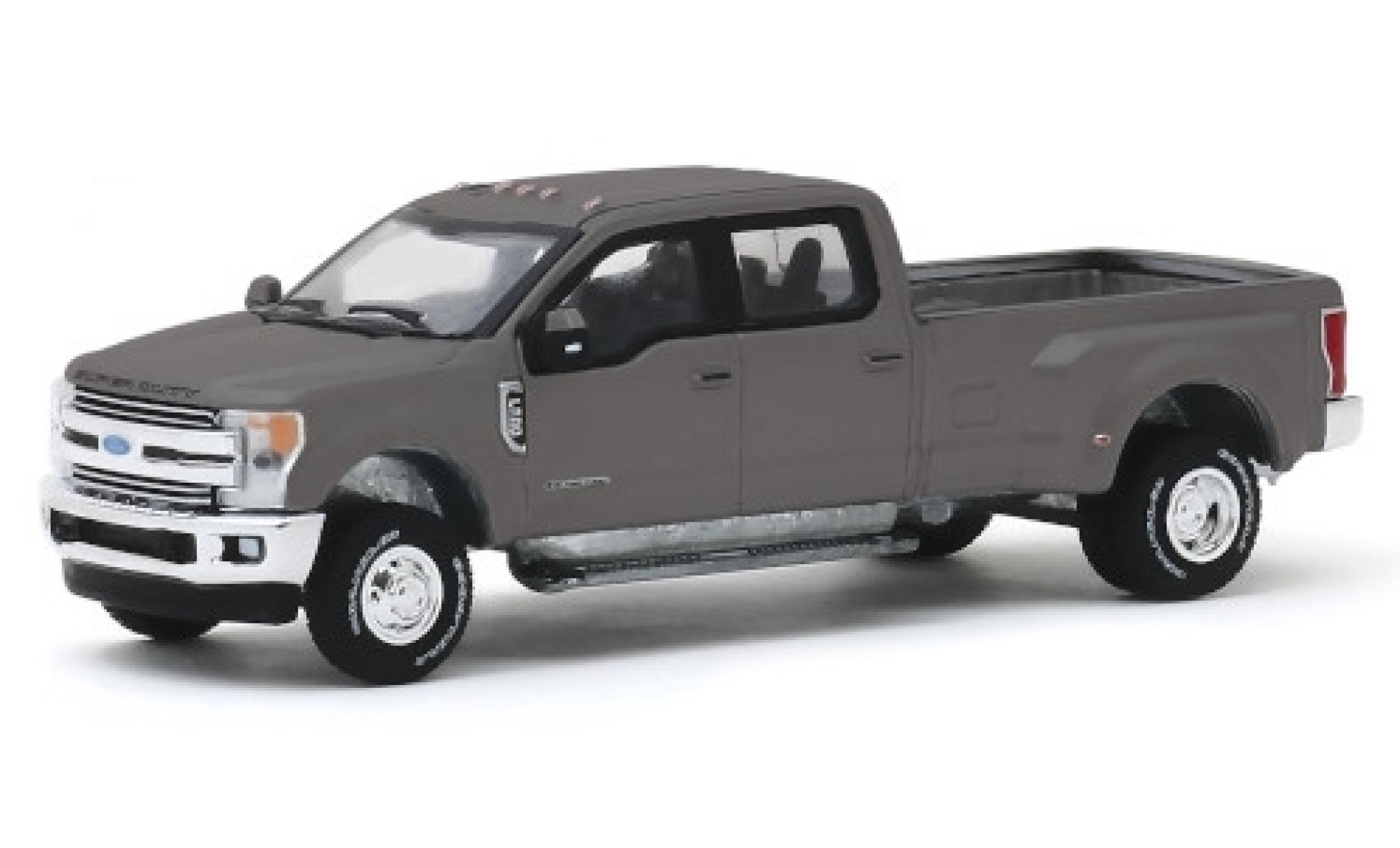 Ford F-350 1/64 Greenlight Lariat metallico grigio 2019 modellino in miniatura