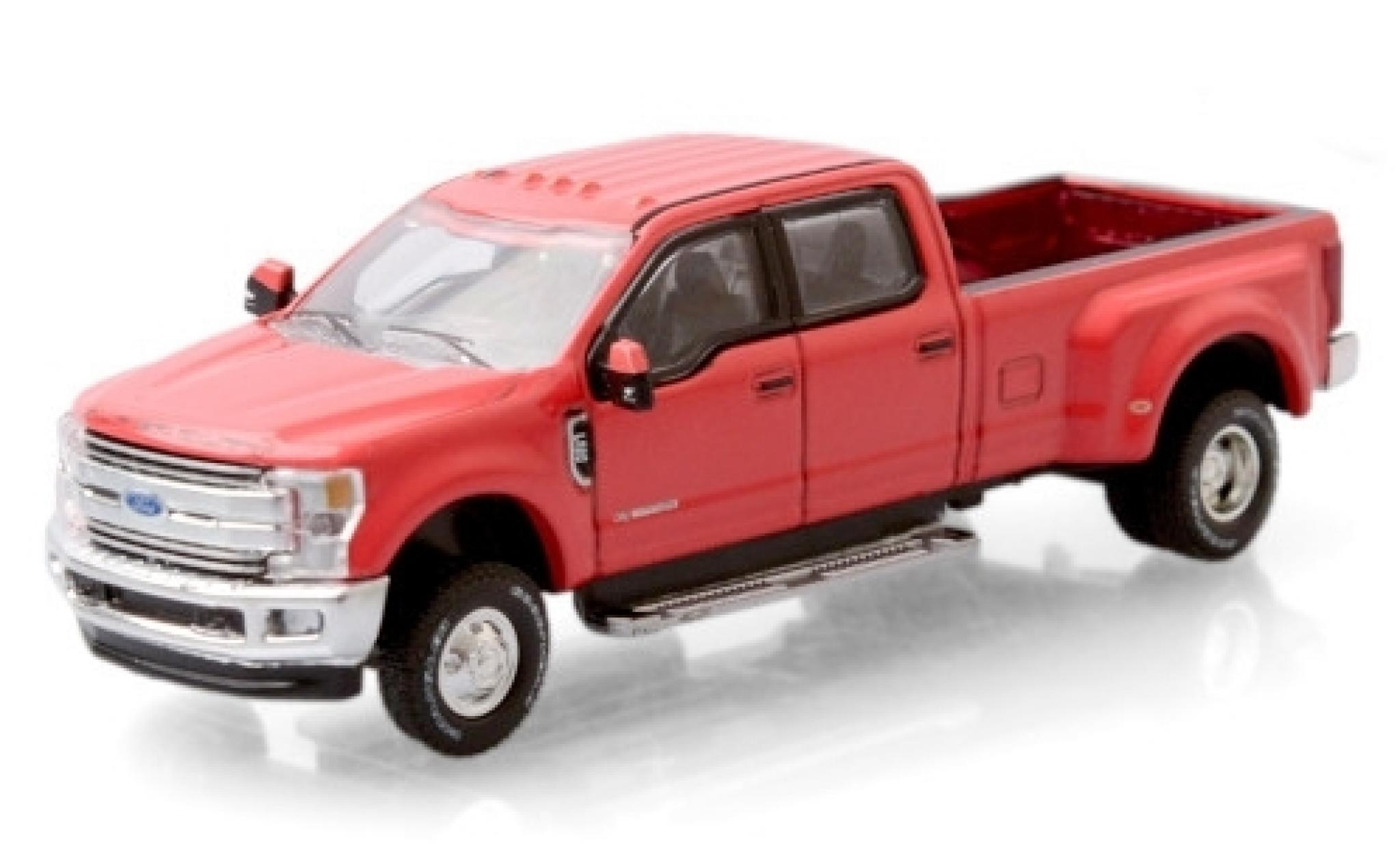 Ford F-350 1/64 Greenlight Lariat rosso 2019 modellino in miniatura