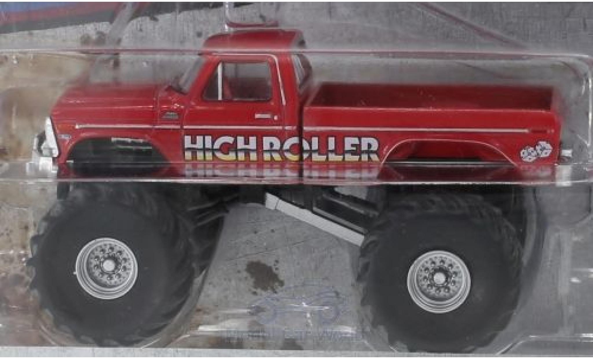 Ford F-350 1/64 Greenlight Monster Truck High Roller 1979 modellino in miniatura
