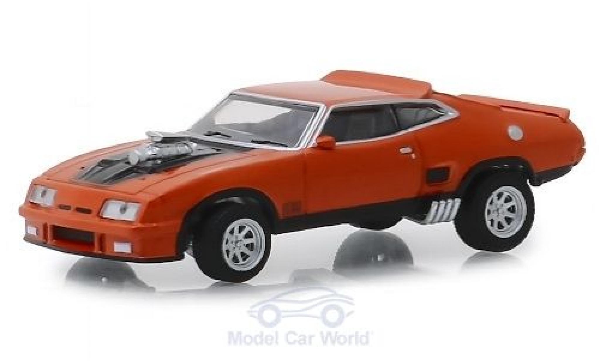 Ford Falcon 1/64 Greenlight XB orange/nero 1973 modellino in miniatura