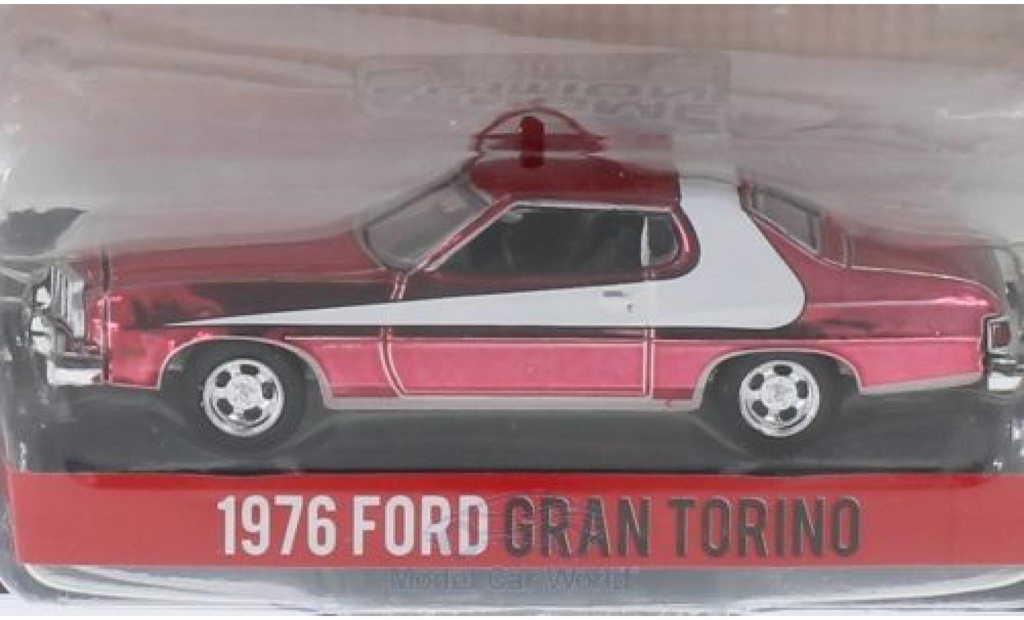 Ford Gran Torino 1/64 Greenlight rosso Starsky & Hutch modellino in miniatura