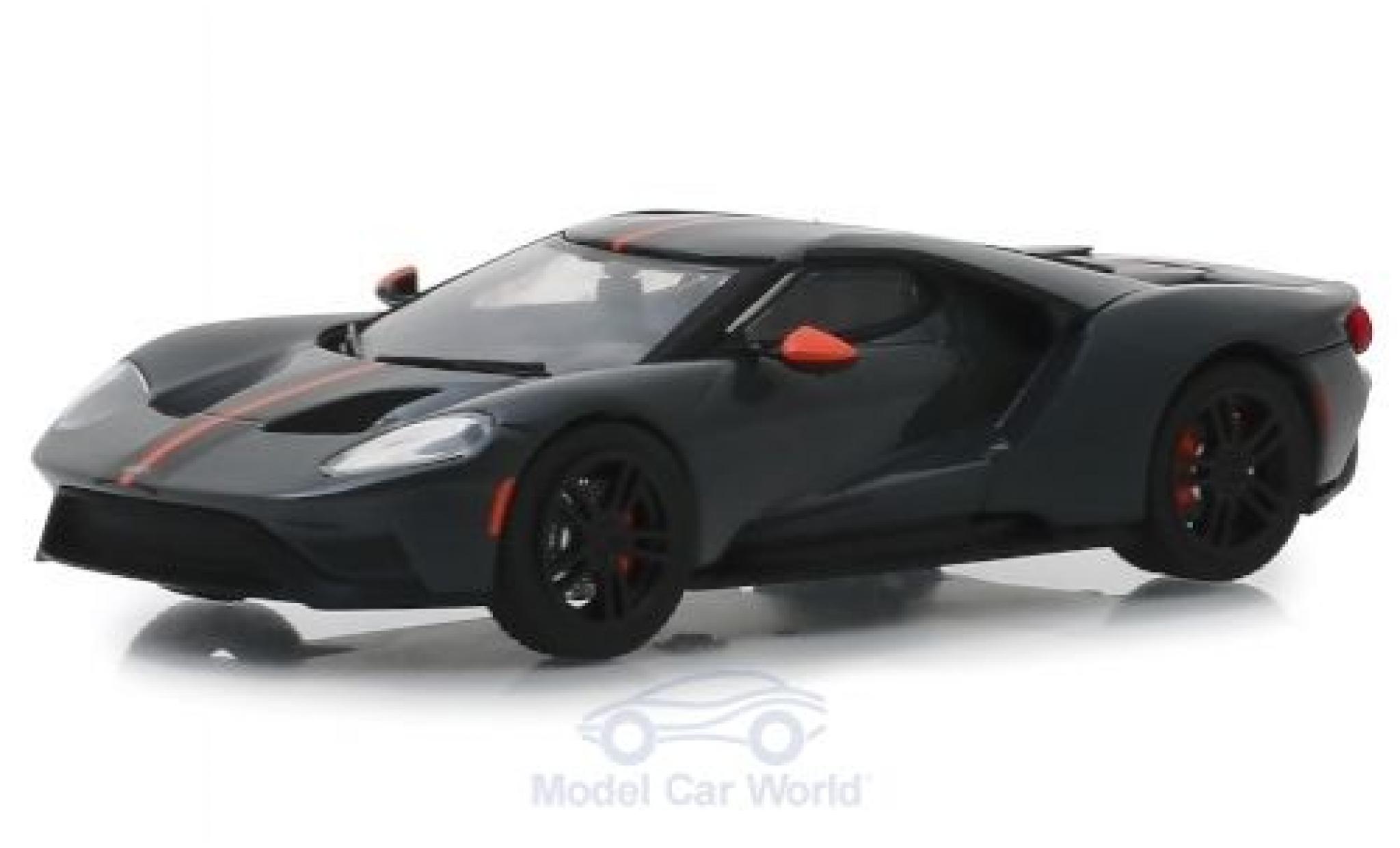 Ford GT 1/43 Greenlight Carbon Series grigio 2019 modellino in miniatura