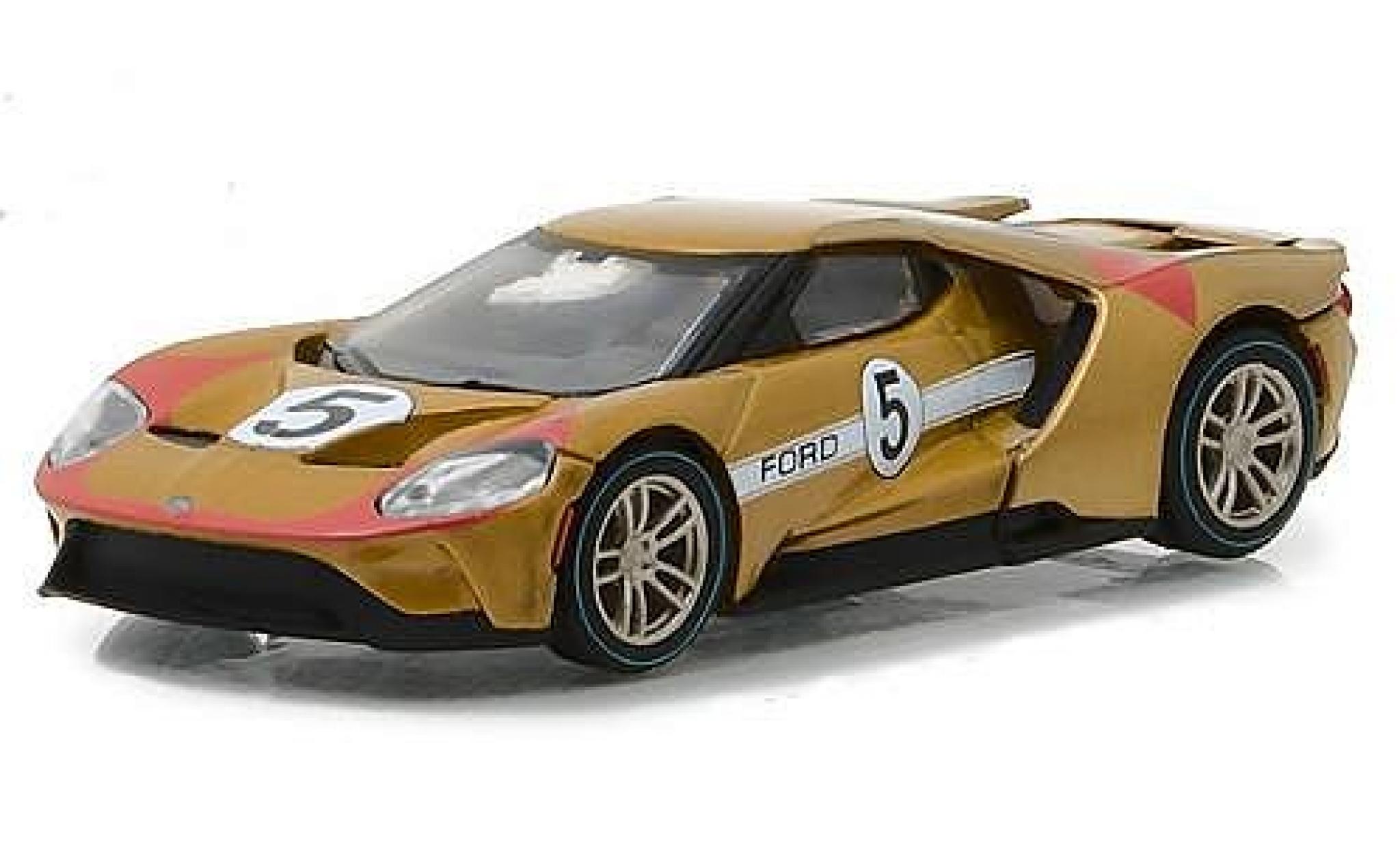 Ford GT 1/64 Greenlight metallico kupfer 2017 1966 #5 40 Mk II Tribute modellino in miniatura