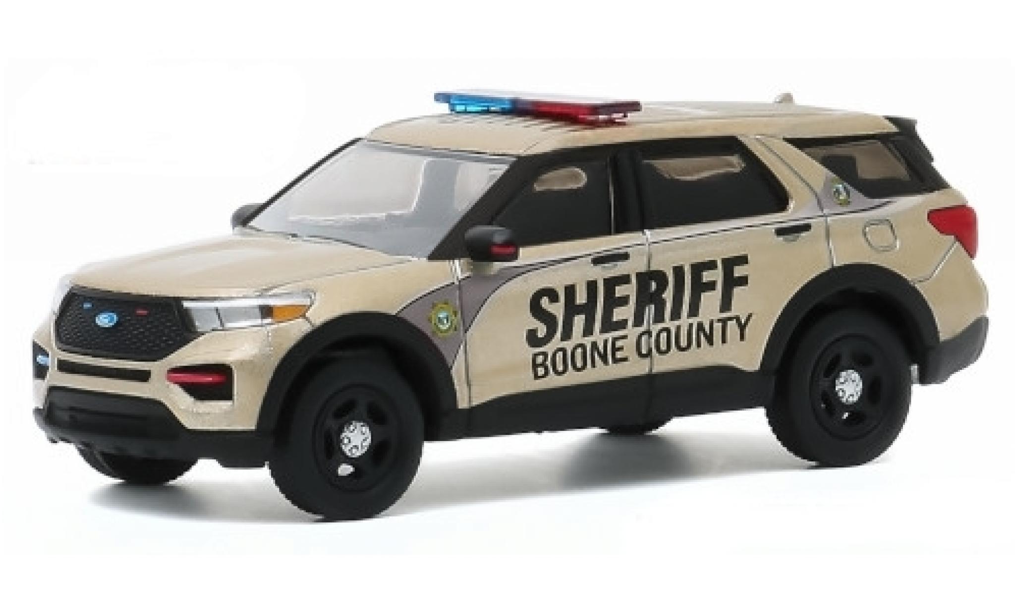 Ford Interceptor 1/64 Greenlight Utility Boone County Sheriff 2020 200th Anniversaire - Boone County Sheriffs Departement modellino in miniatura