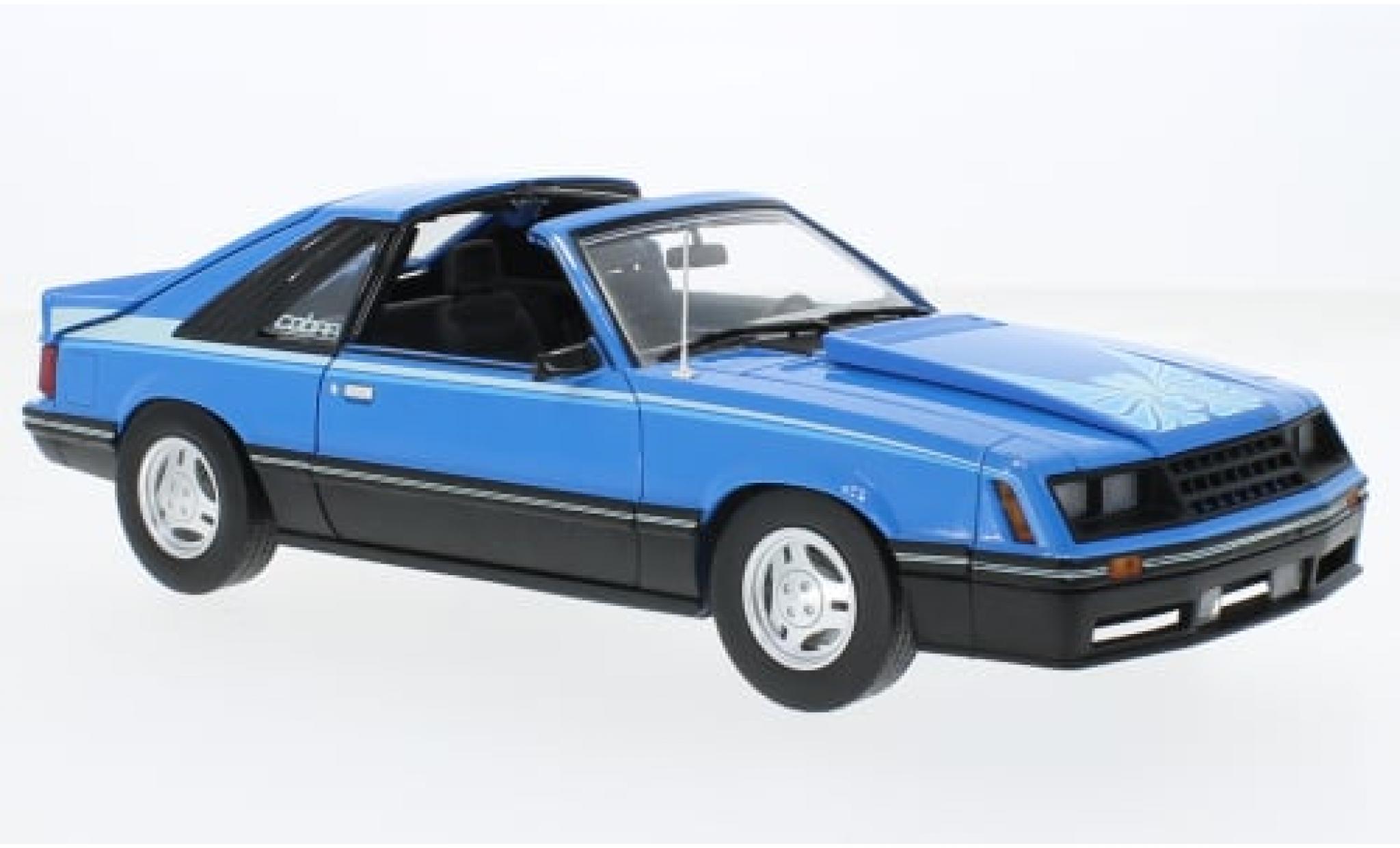 Ford Mustang 1/18 Greenlight Cobra T-Top blau 1981 1:18 modellino in miniatura