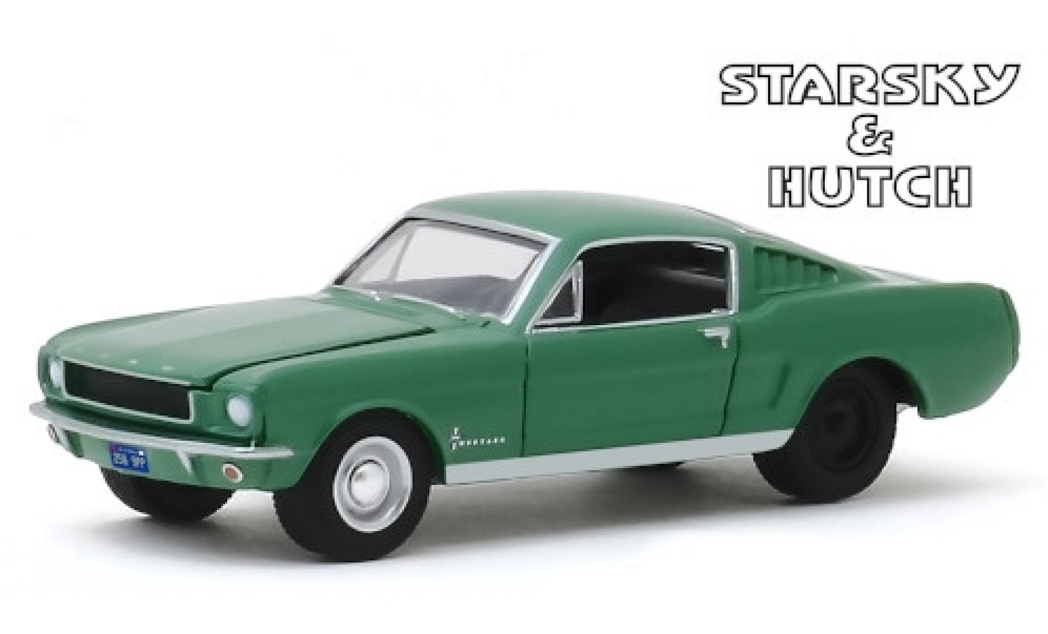Ford Mustang 1/64 Greenlight Fastback verde Starsky & Hutch 1966 modellino in miniatura