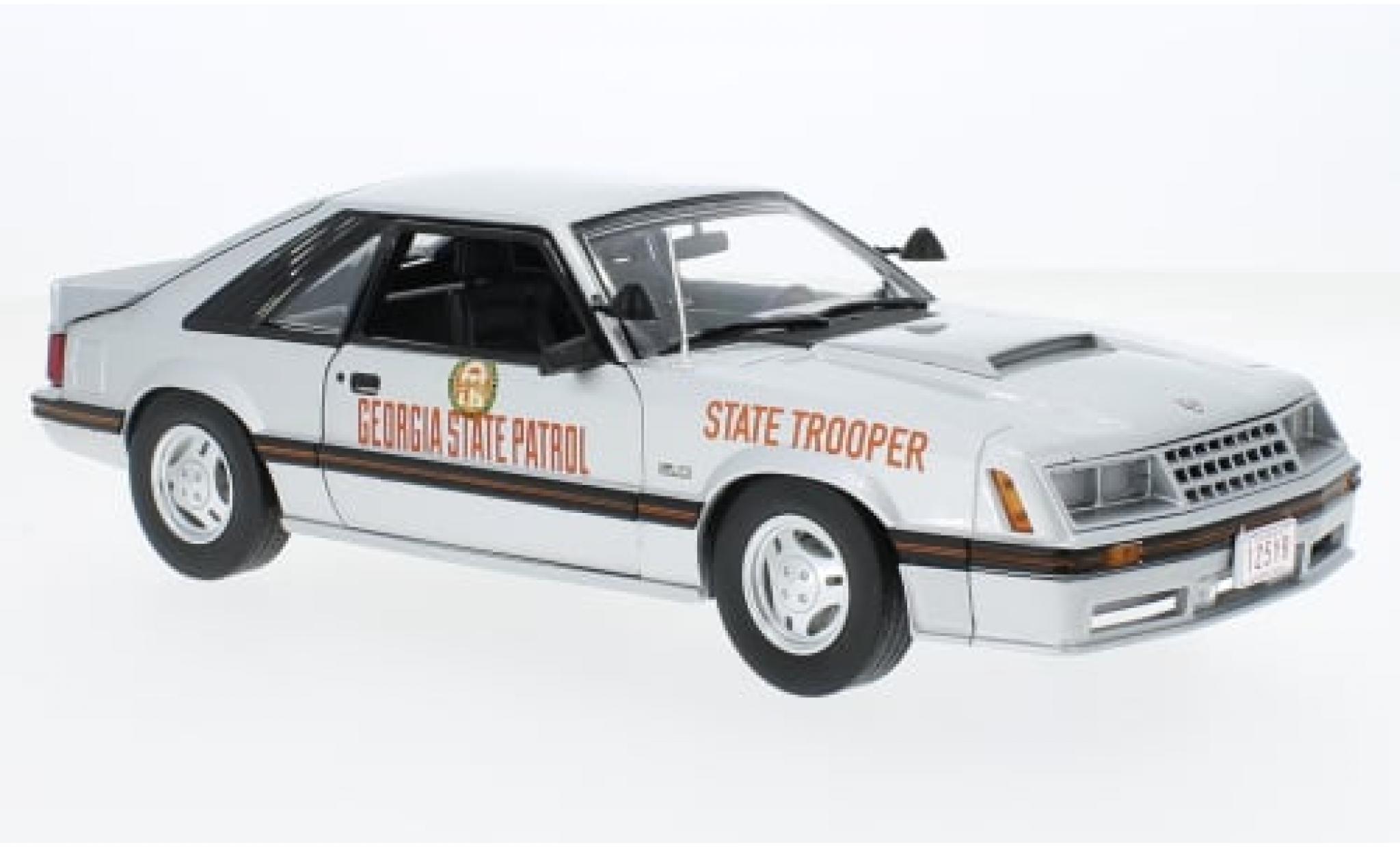 Ford Mustang 1/18 Greenlight GT Georgia State Patrol 1982 1:18 modellino in miniatura