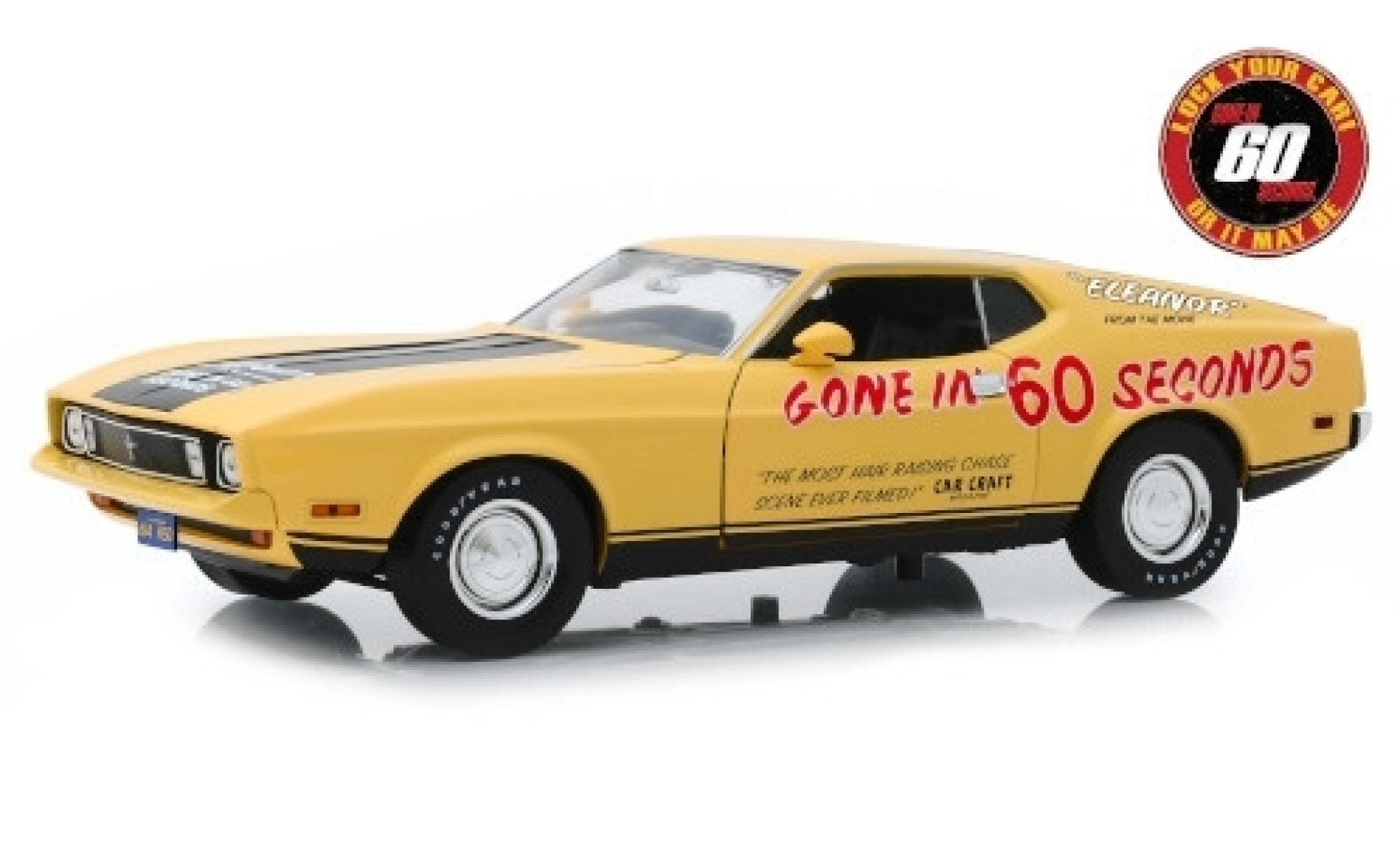 Ford Mustang 1/43 Greenlight Mach 1 Eleanor Gone in 60 Seconds 1973 modellino in miniatura