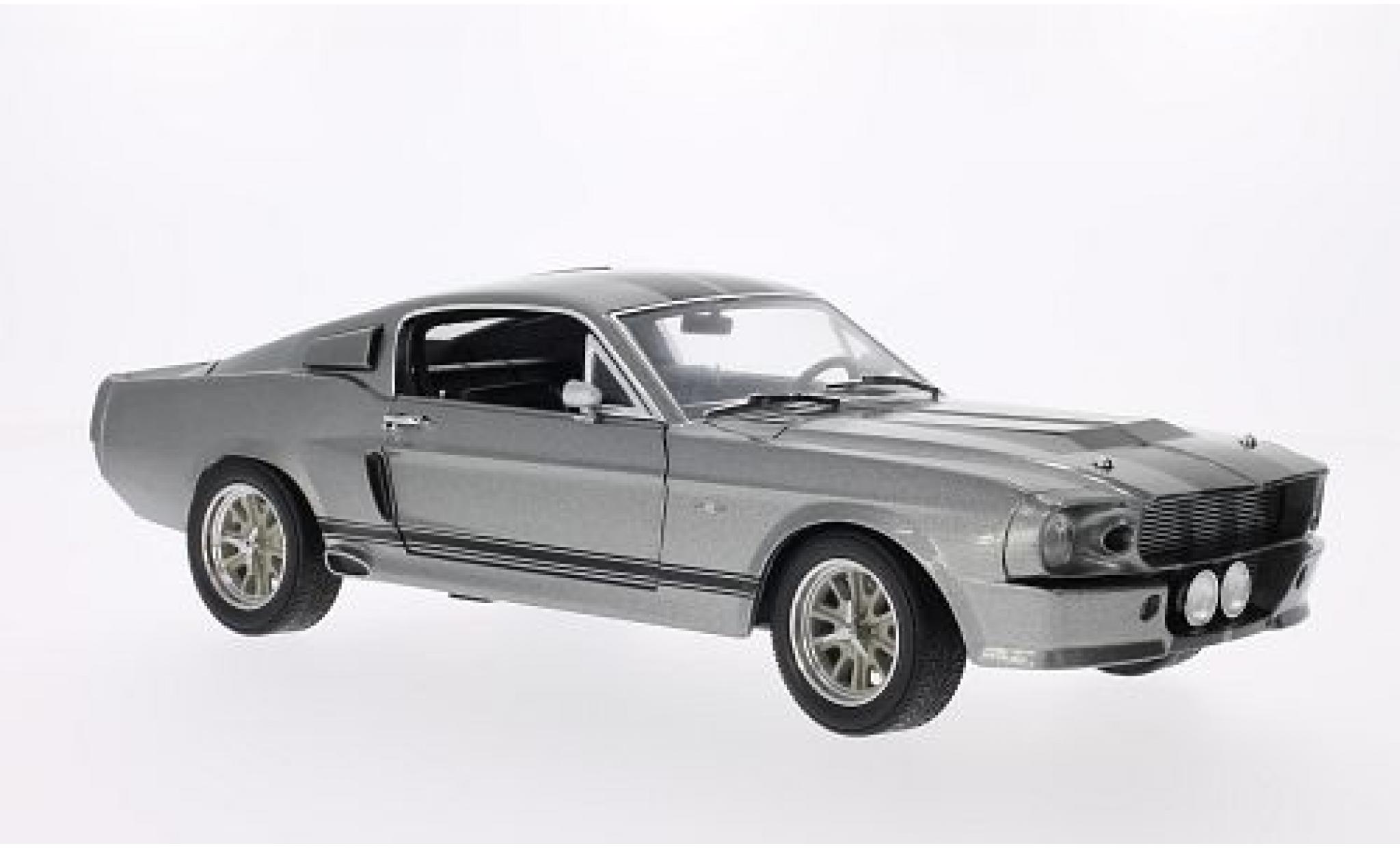 Shelby GT 500 1/18 Greenlight Ford Mustang metallise grau Gone in 60 Seconds 1967 1:18 modellino in miniatura