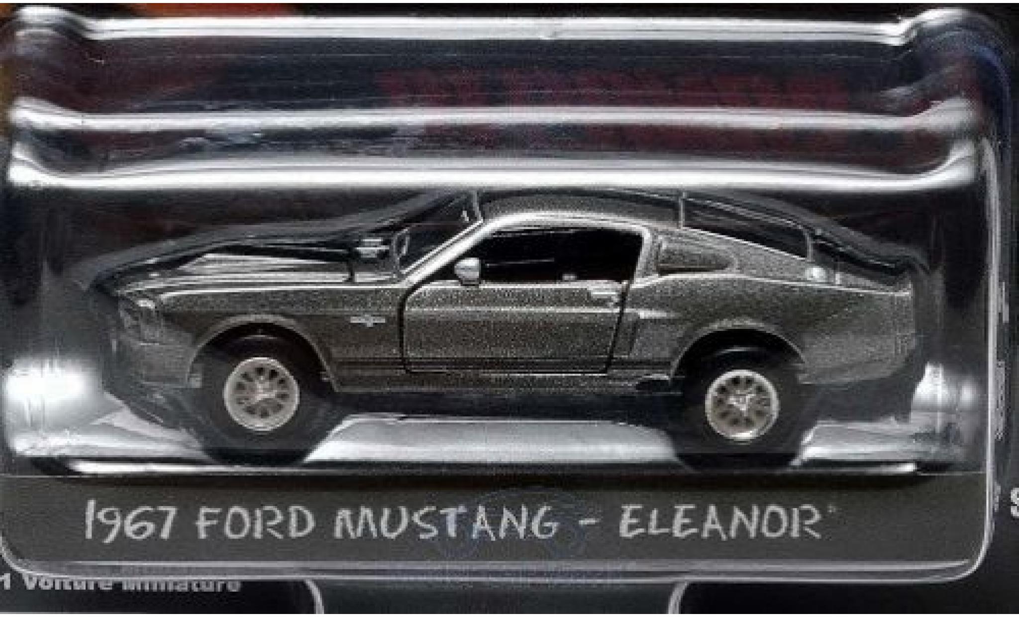 Ford Mustang 1/64 Greenlight Shelby GT500 grigio/nero Gone in 60 Seconds 1967 Eleanor modellino in miniatura