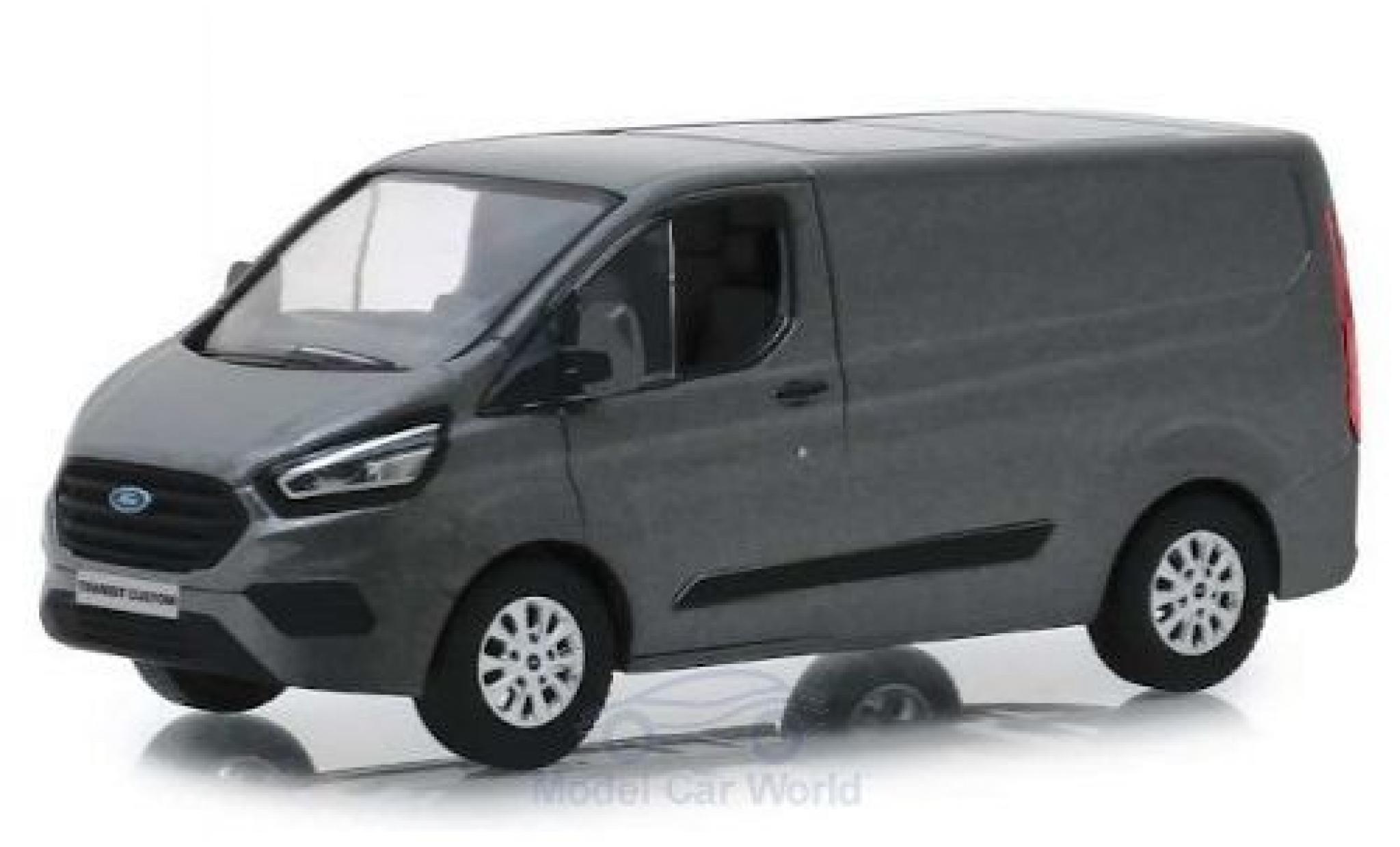 Ford Transit 1/43 Greenlight Custom (V362) MCA metallico grigio 2018 modellino in miniatura