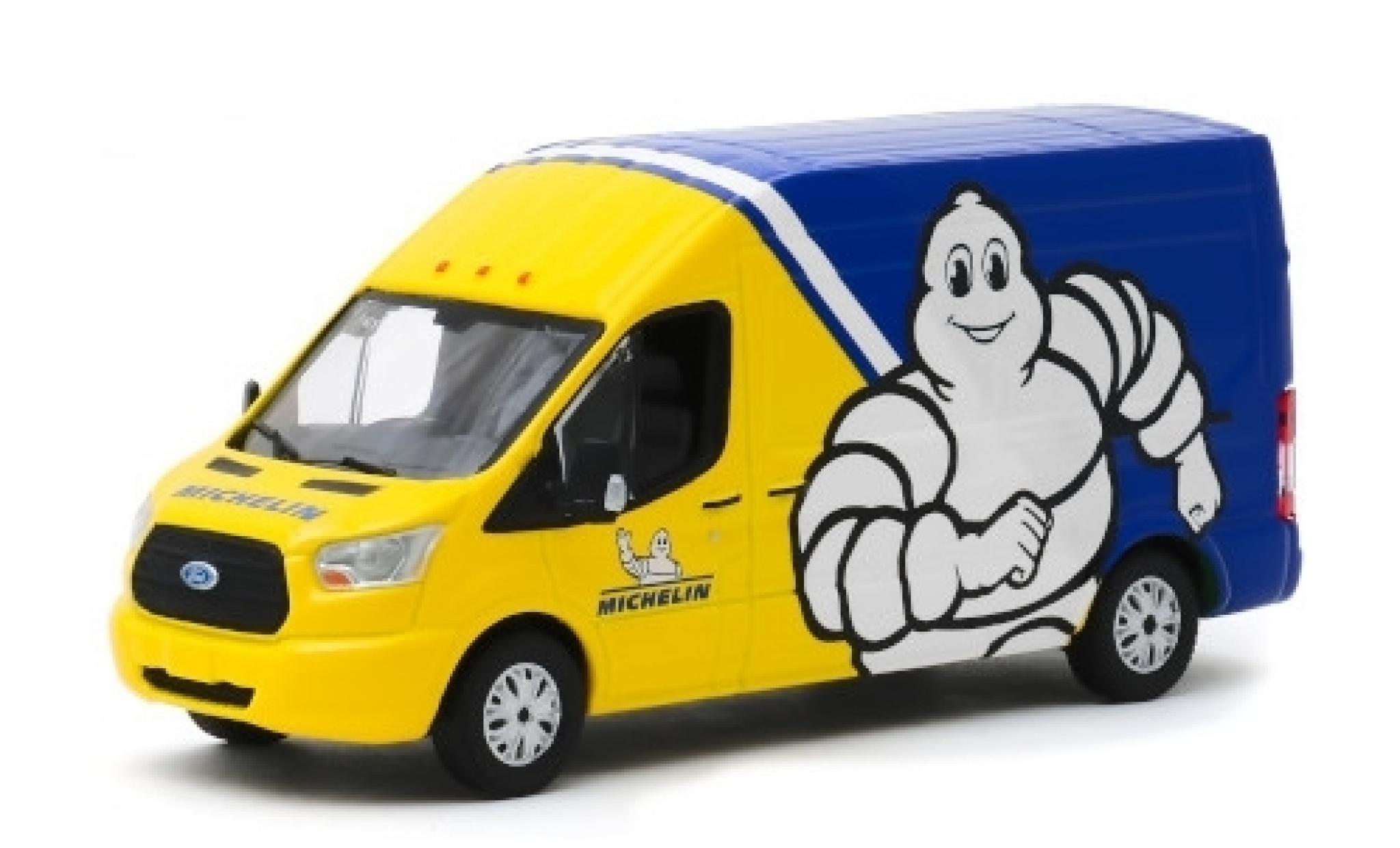 Ford Transit 1/43 Greenlight LWB Michelin 2019 Hochdachkastenwagen modellino in miniatura
