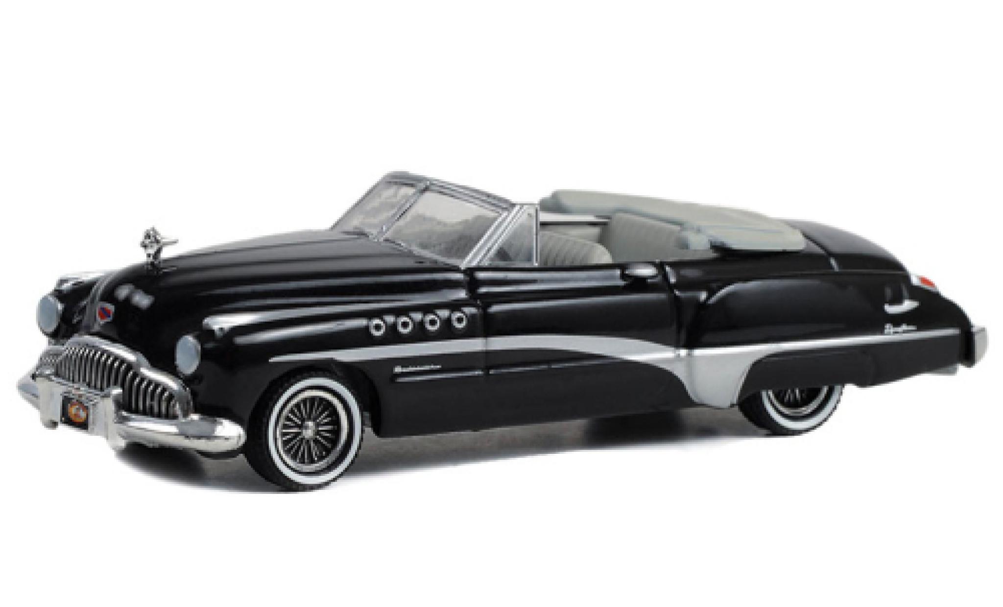 Buick Roadmaster 1/64 Greenlight Rivera Convertibile nero 1949 modellino in miniatura