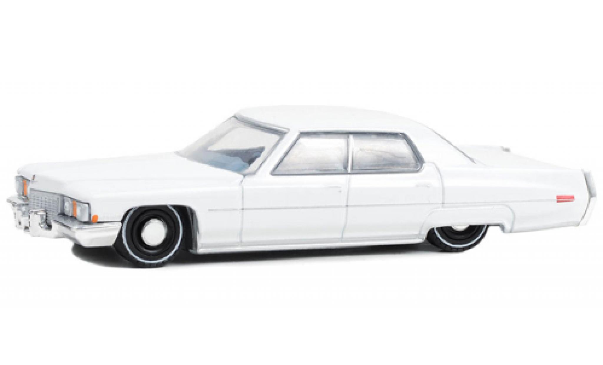 Cadillac Sedan 1/64 Greenlight DeVille bianco 1972 modellino in miniatura