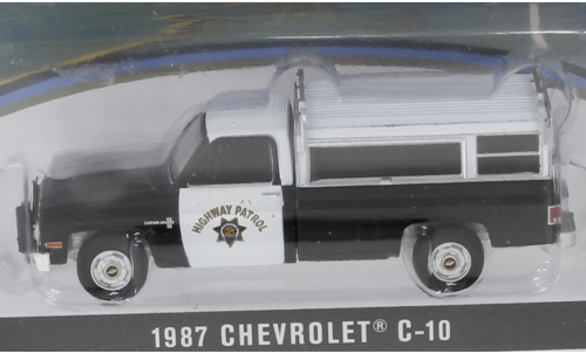 Chevrolet C-10 1/64 Greenlight California Highway Patrol 1987 modellino in miniatura