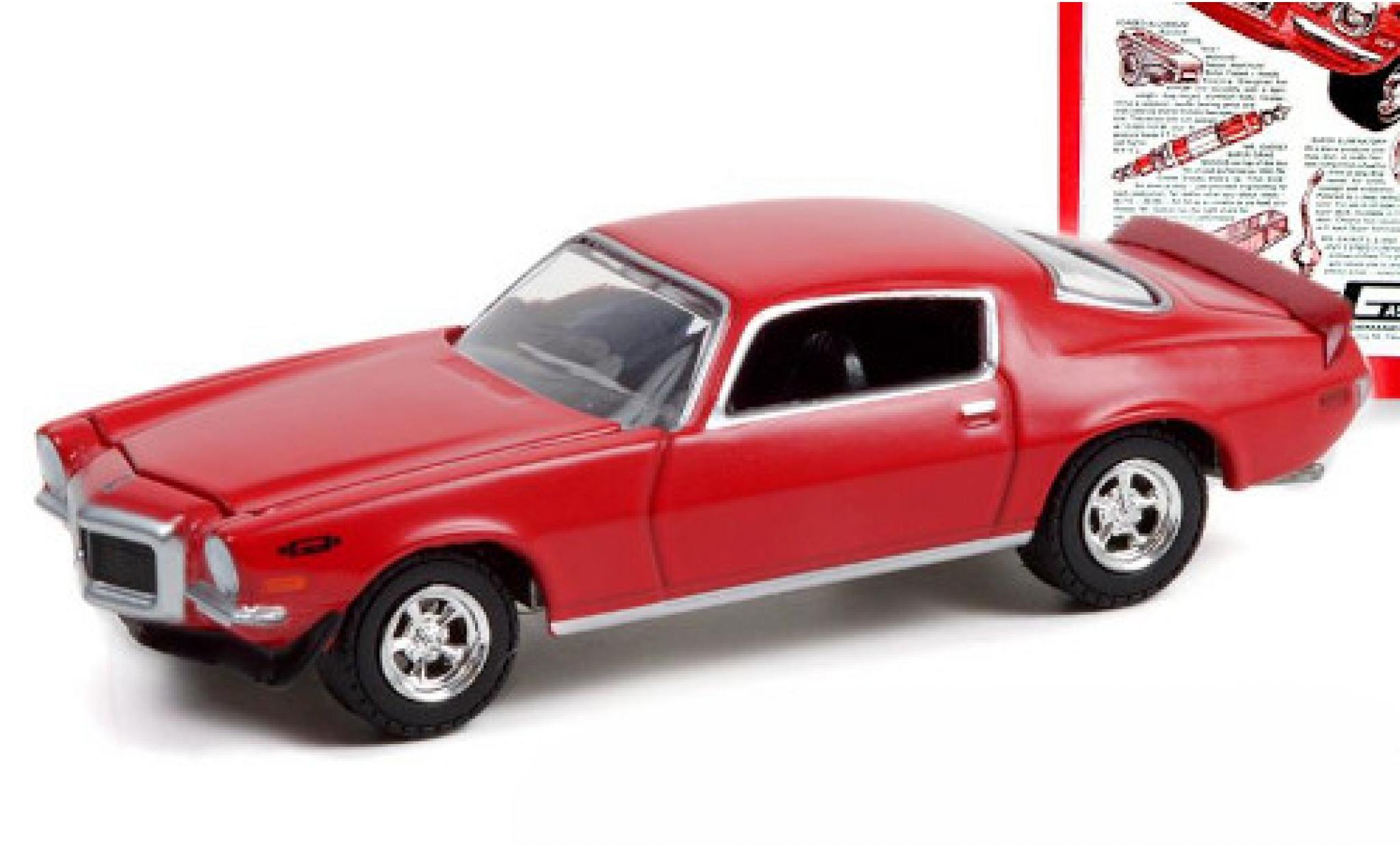 Chevrolet Camaro 1/64 Greenlight rosso 1970 modellino in miniatura