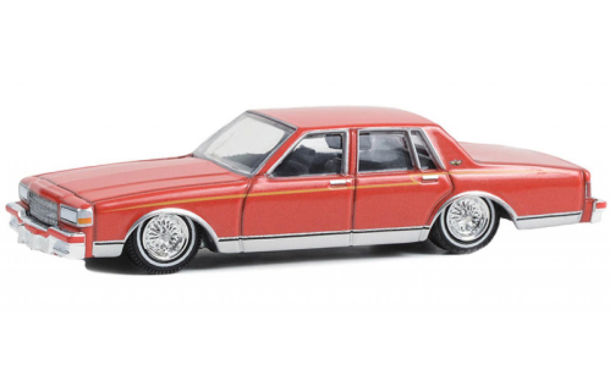 Chevrolet Caprice Classic 1/64 Greenlight rosso 1989 modellino in miniatura
