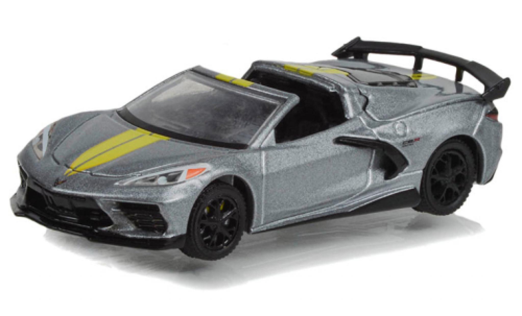 Chevrolet Corvette 1/64 Greenlight (C8) Stingray Convertibile grigio 2022 modellino in miniatura