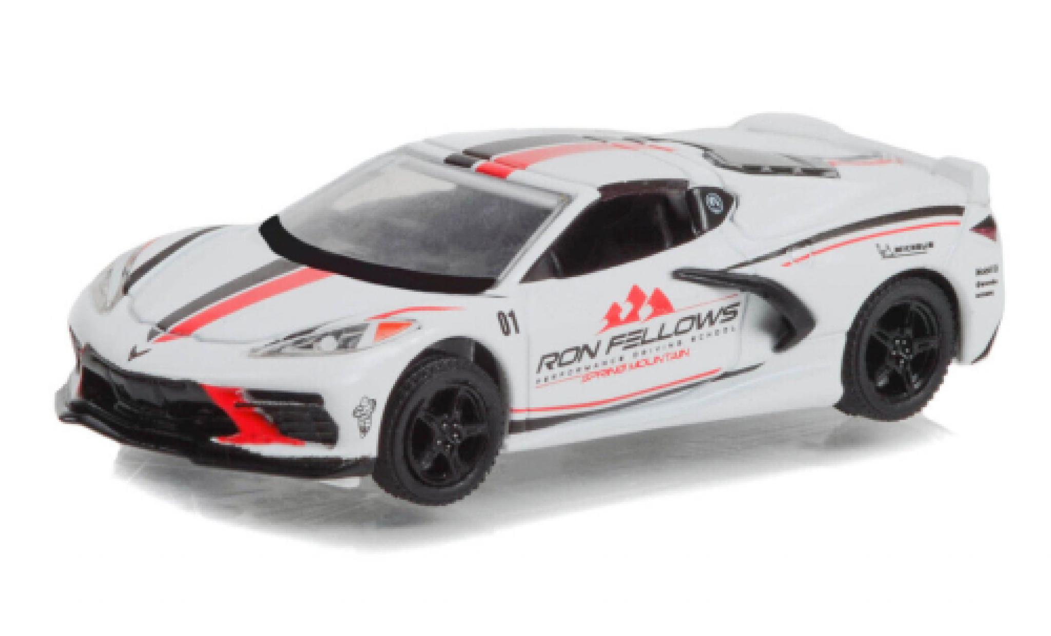 Chevrolet Corvette 1/64 Greenlight (C8) Stingray Ron Fellows Driving School 2022 modellino in miniatura
