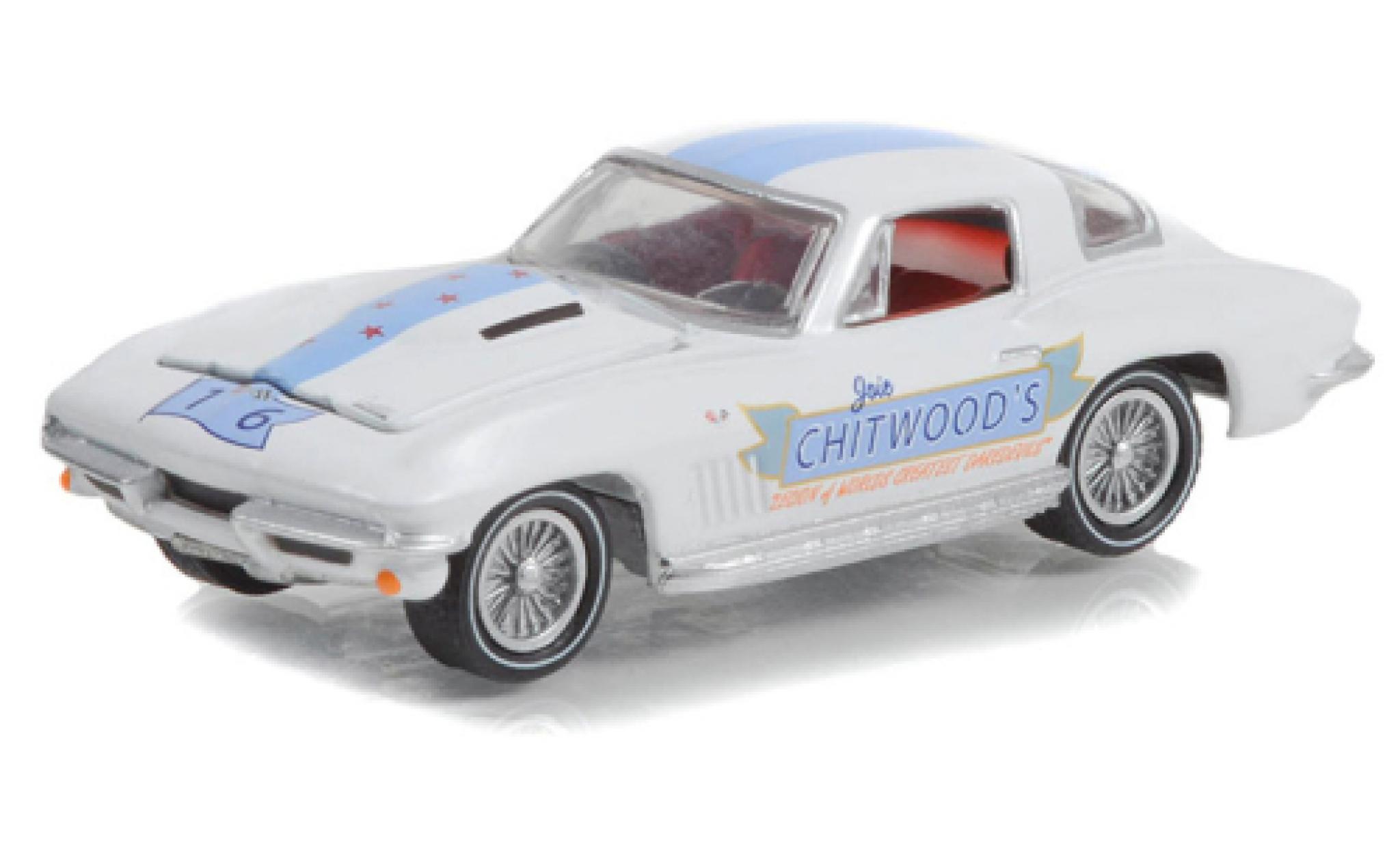Chevrolet Corvette 1/64 Greenlight Chitwoods 1966 modellino in miniatura