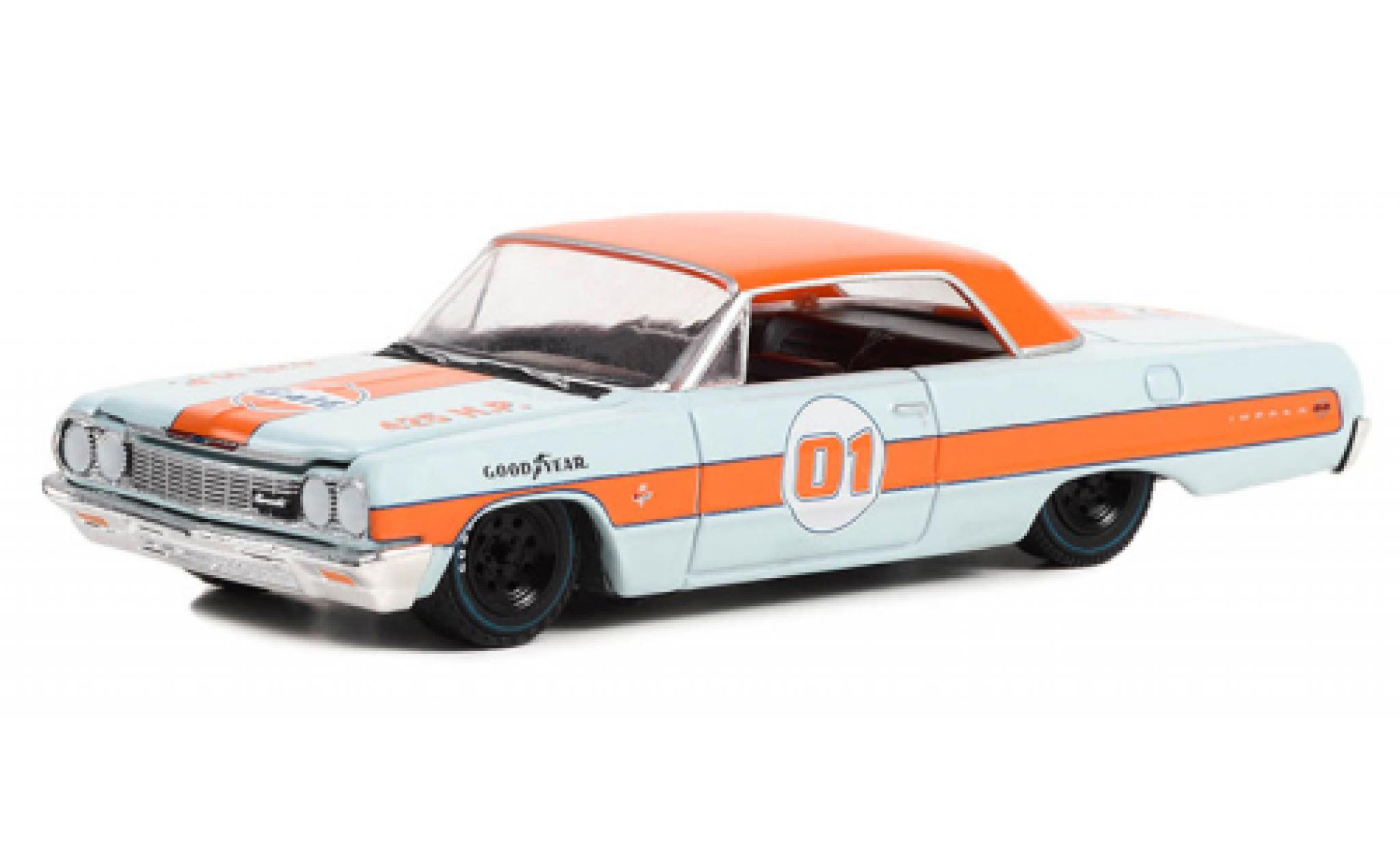 Chevrolet Impala 1/64 Greenlight SS Gulf 1964 modellino in miniatura