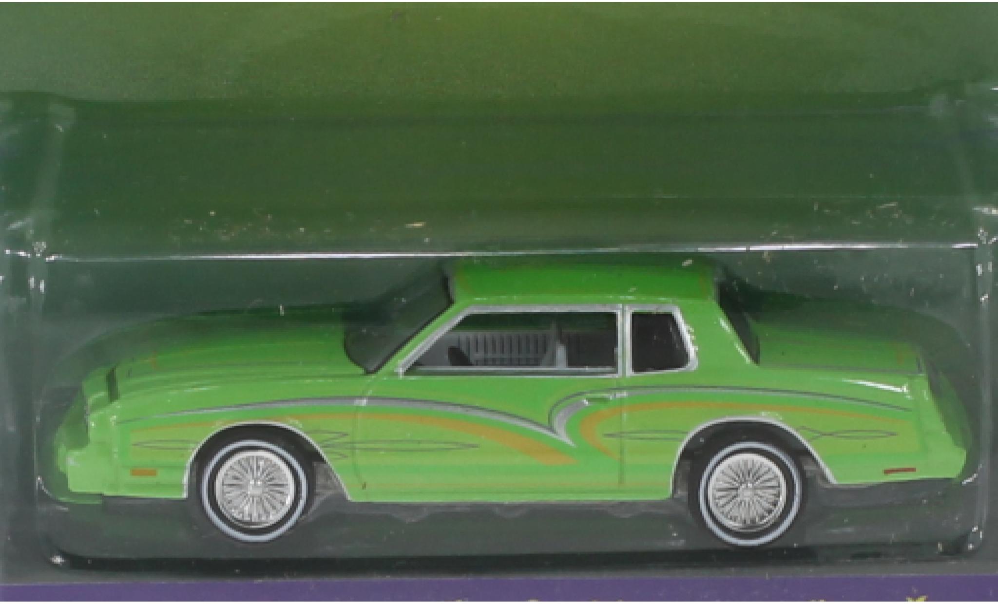 Chevrolet Monte Carlo 1/64 Greenlight verde/Dekor 1972 modellino in miniatura