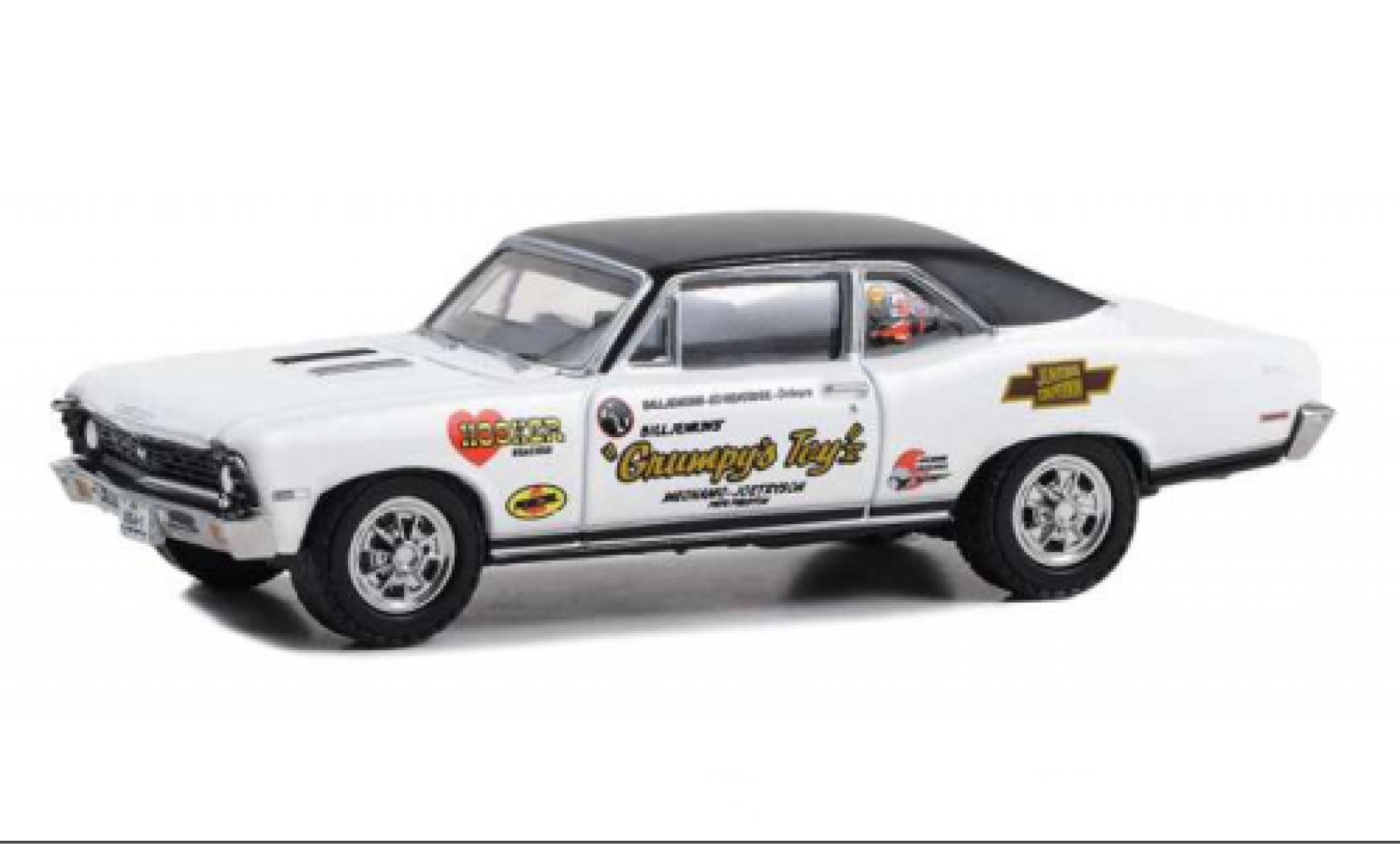 Chevrolet Nova 1/64 Greenlight SS Bill Jenkins Grumpys Toy 1968 modellino in miniatura