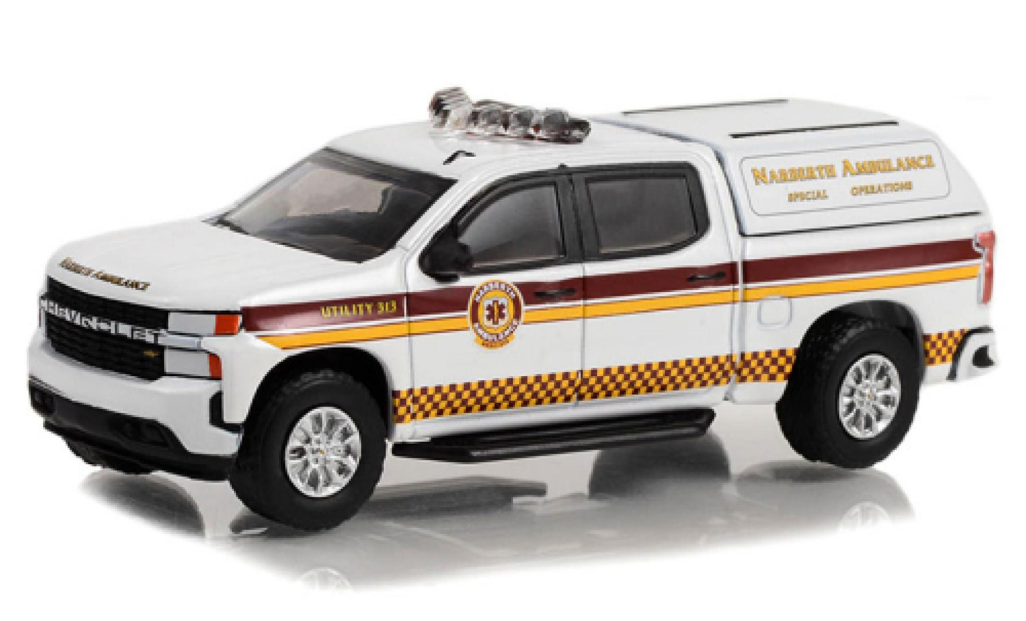 Chevrolet Silverado 1/64 Greenlight Narberth Ambulance Special Operations 2020 modellino in miniatura