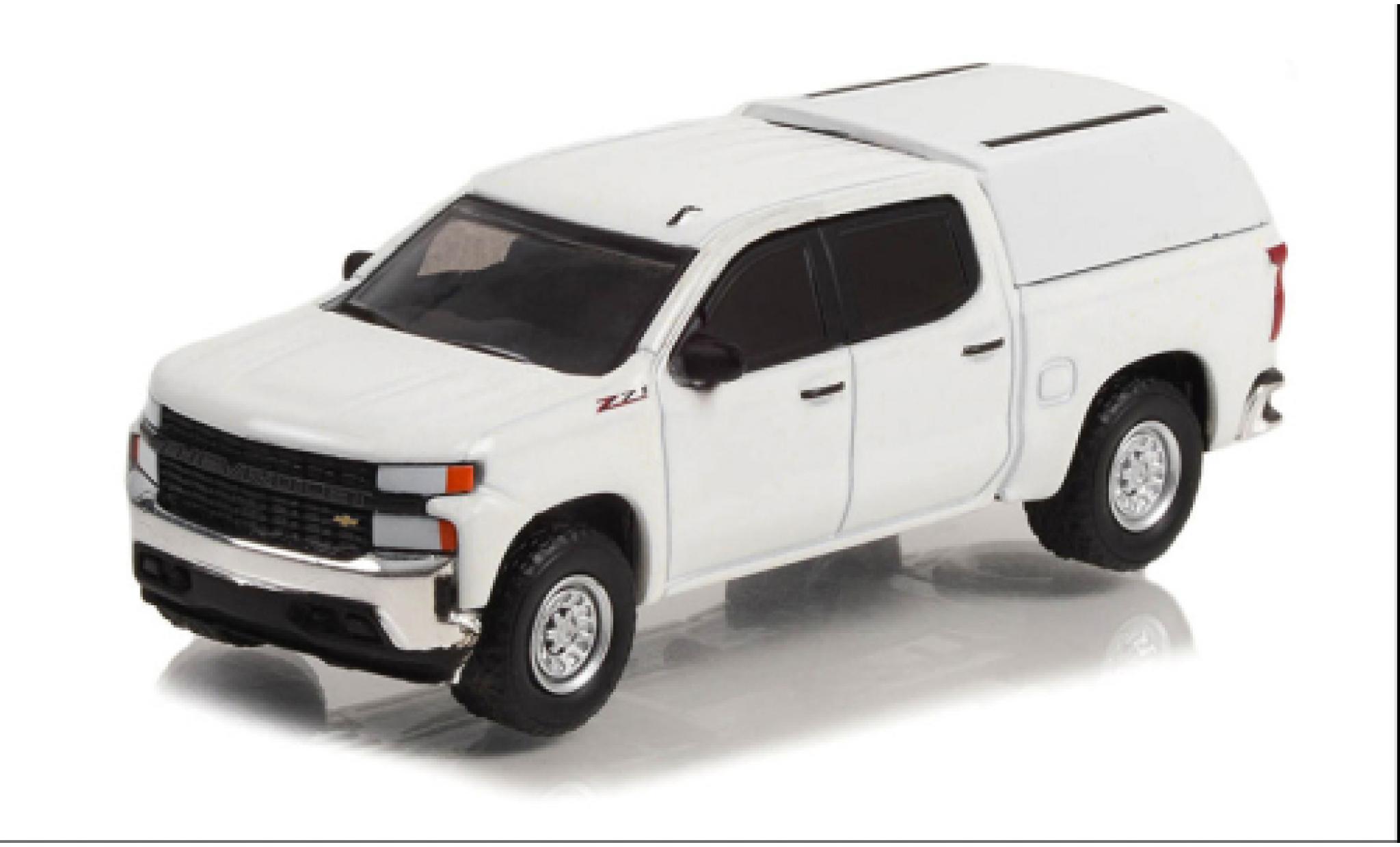 Chevrolet Silverado 1/64 Greenlight W/T bianco 2022 modellino in miniatura